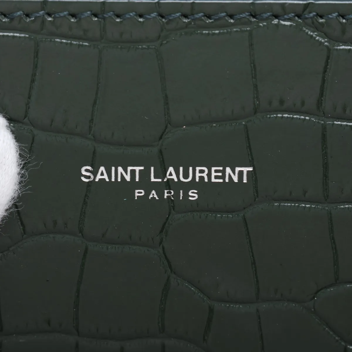 Baby Sac de Jour Crocodile Embossed 2-Way Handbag Green 421863 — view 11