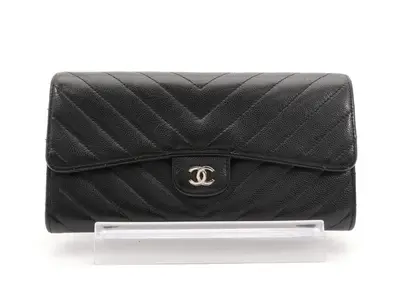 V-stitch Coco Mark Bi-fold Long Wallet