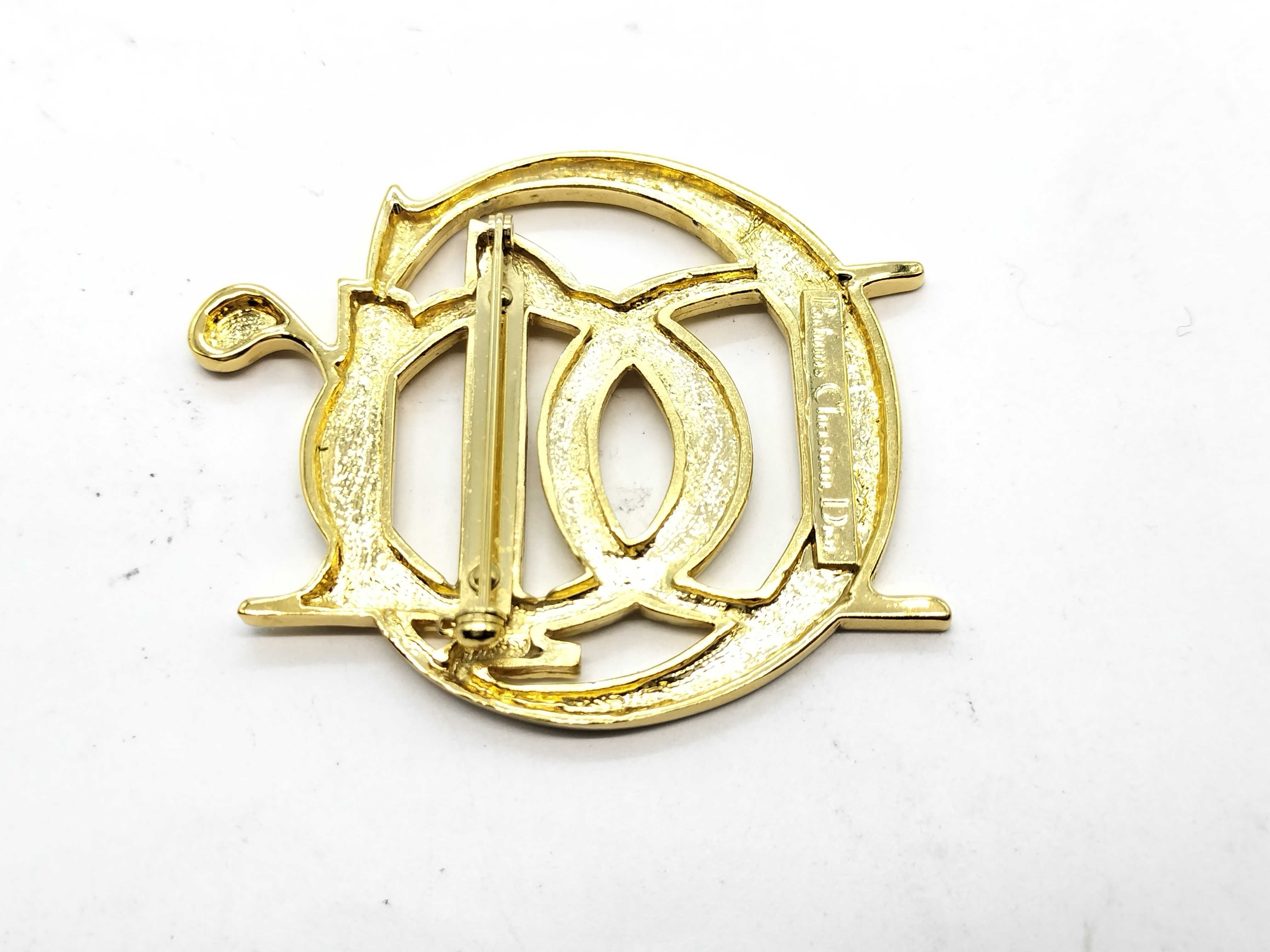 Gold Logo GP Brooch — view 2