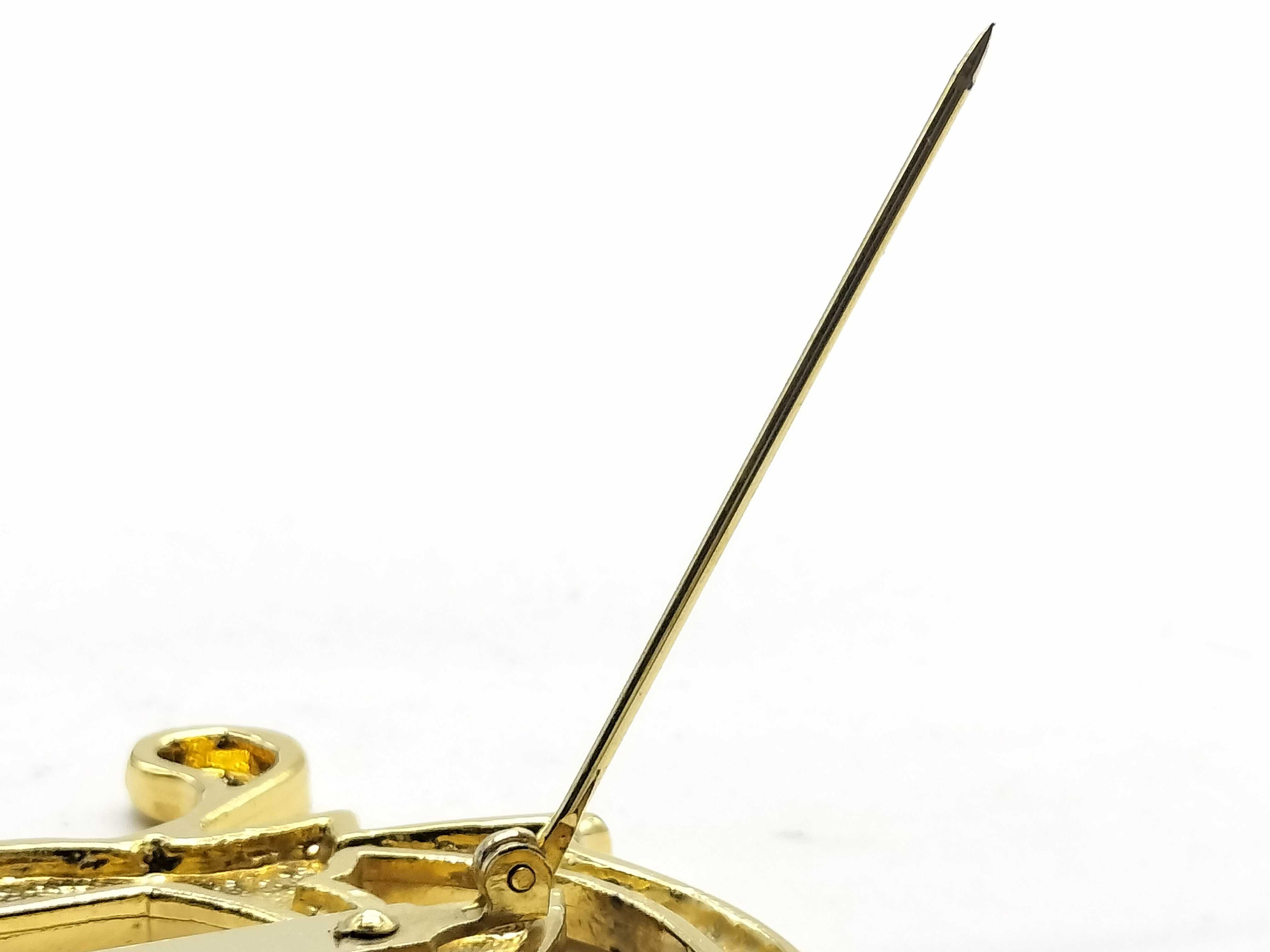 Gold Logo GP Brooch — view 4