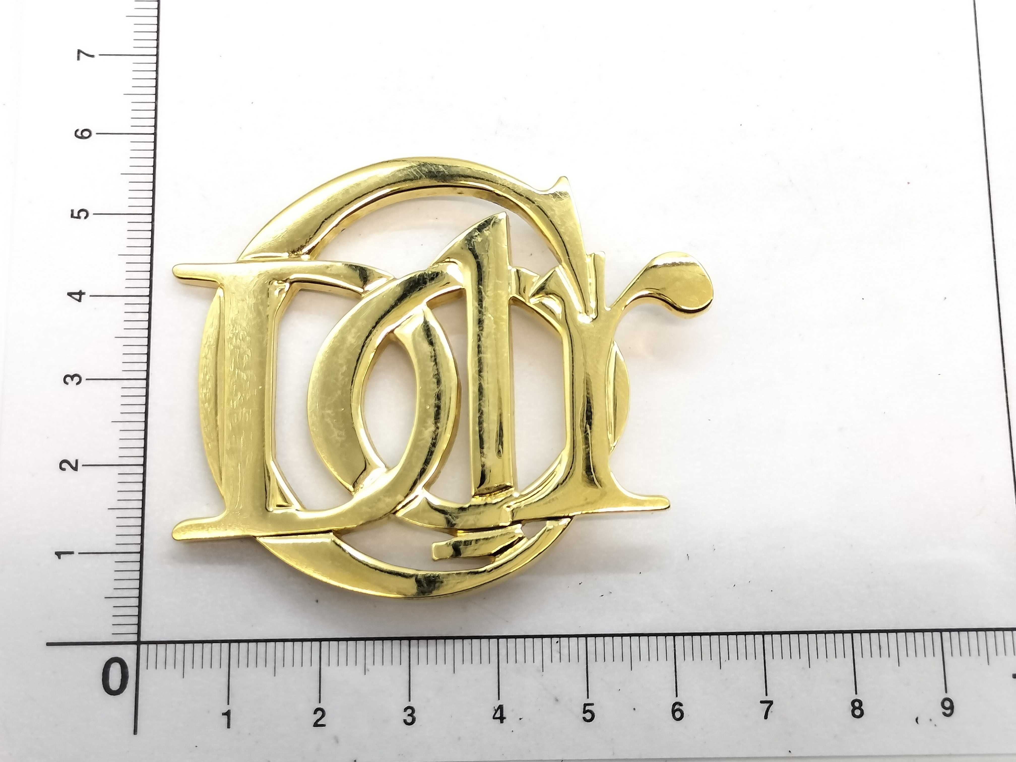Gold Logo GP Brooch — view 5
