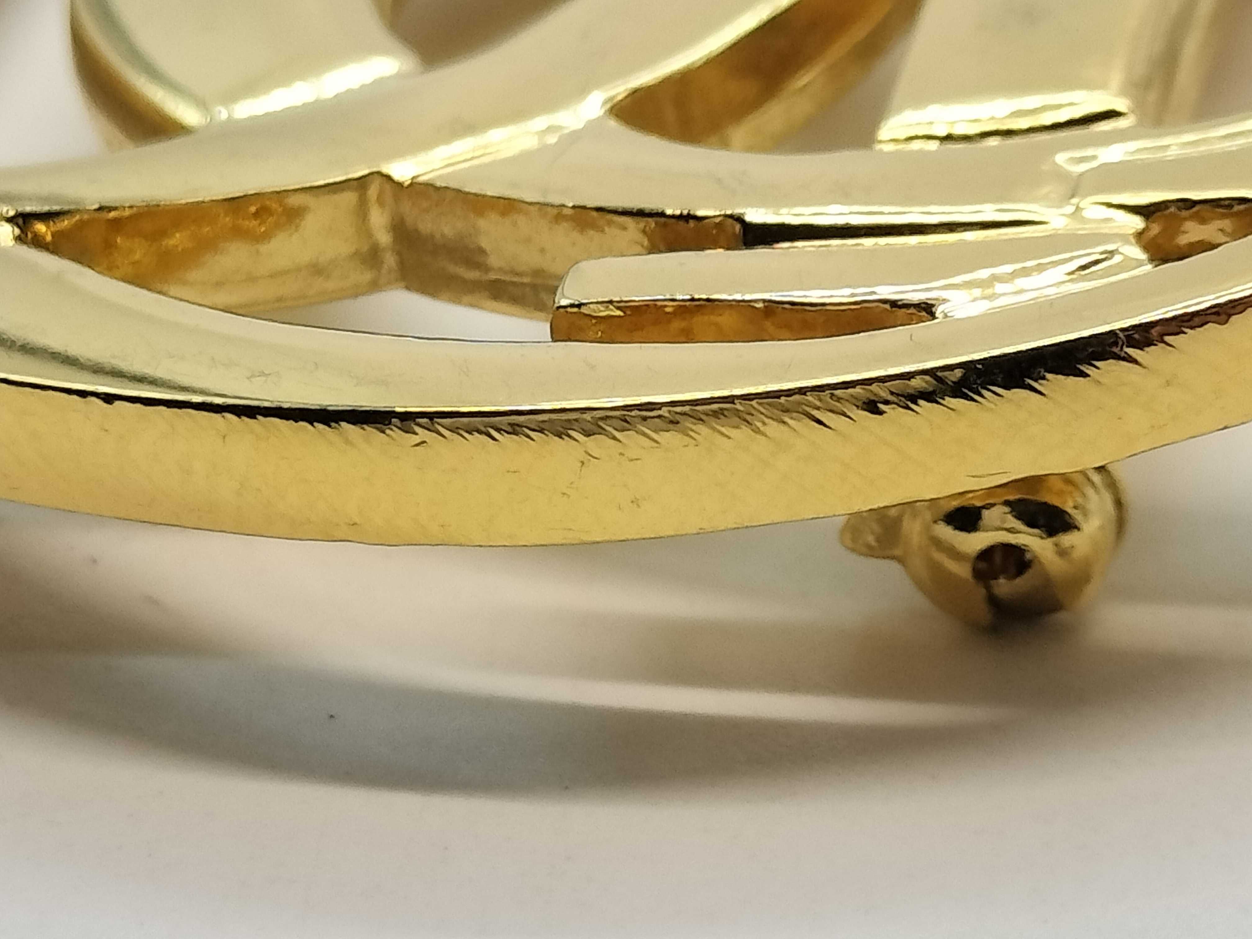 Gold Logo GP Brooch — view 7