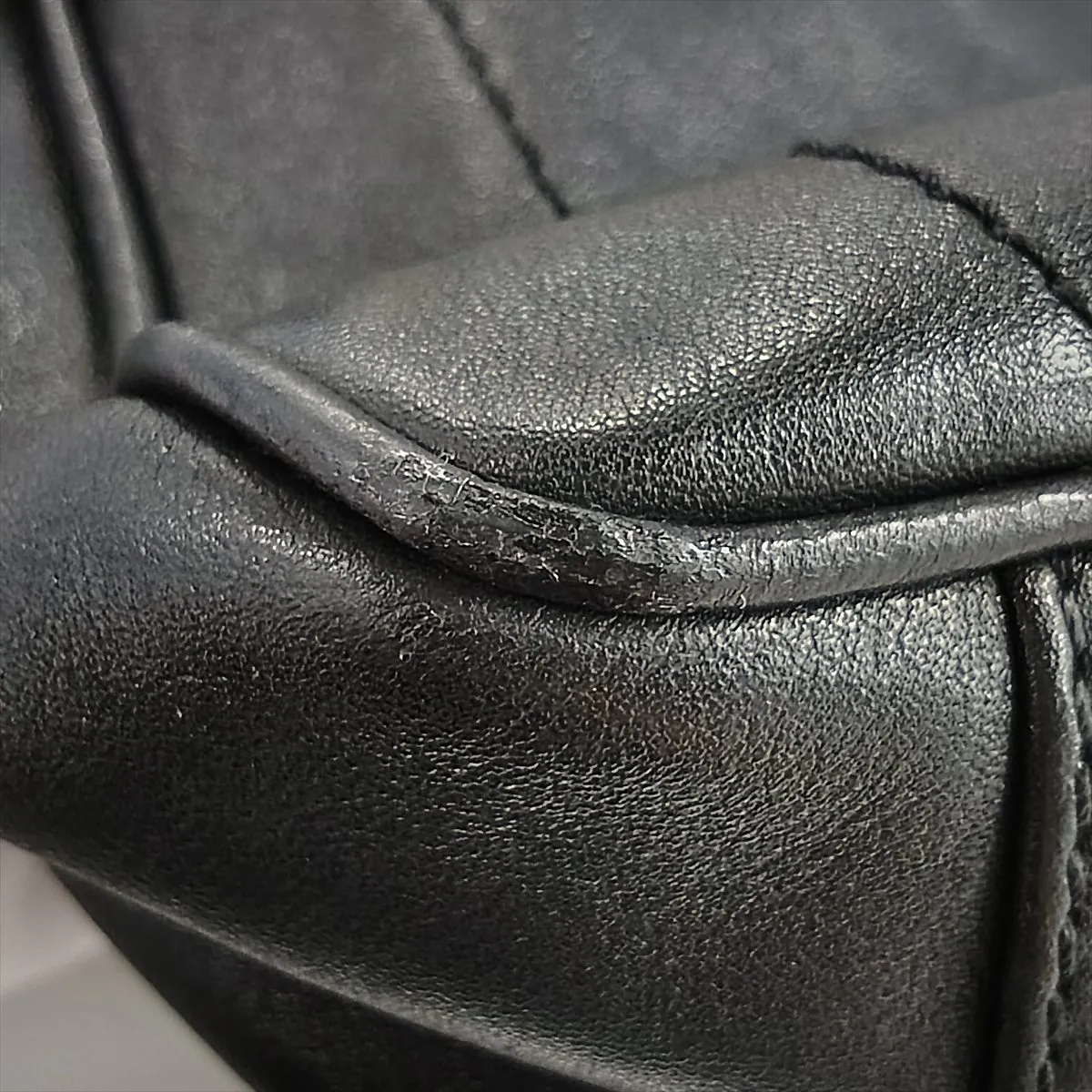Chocolate Bar Leather Handbag, Black with Silver Hardware, Item No. 7648273 (Serial No. 7) — view 11