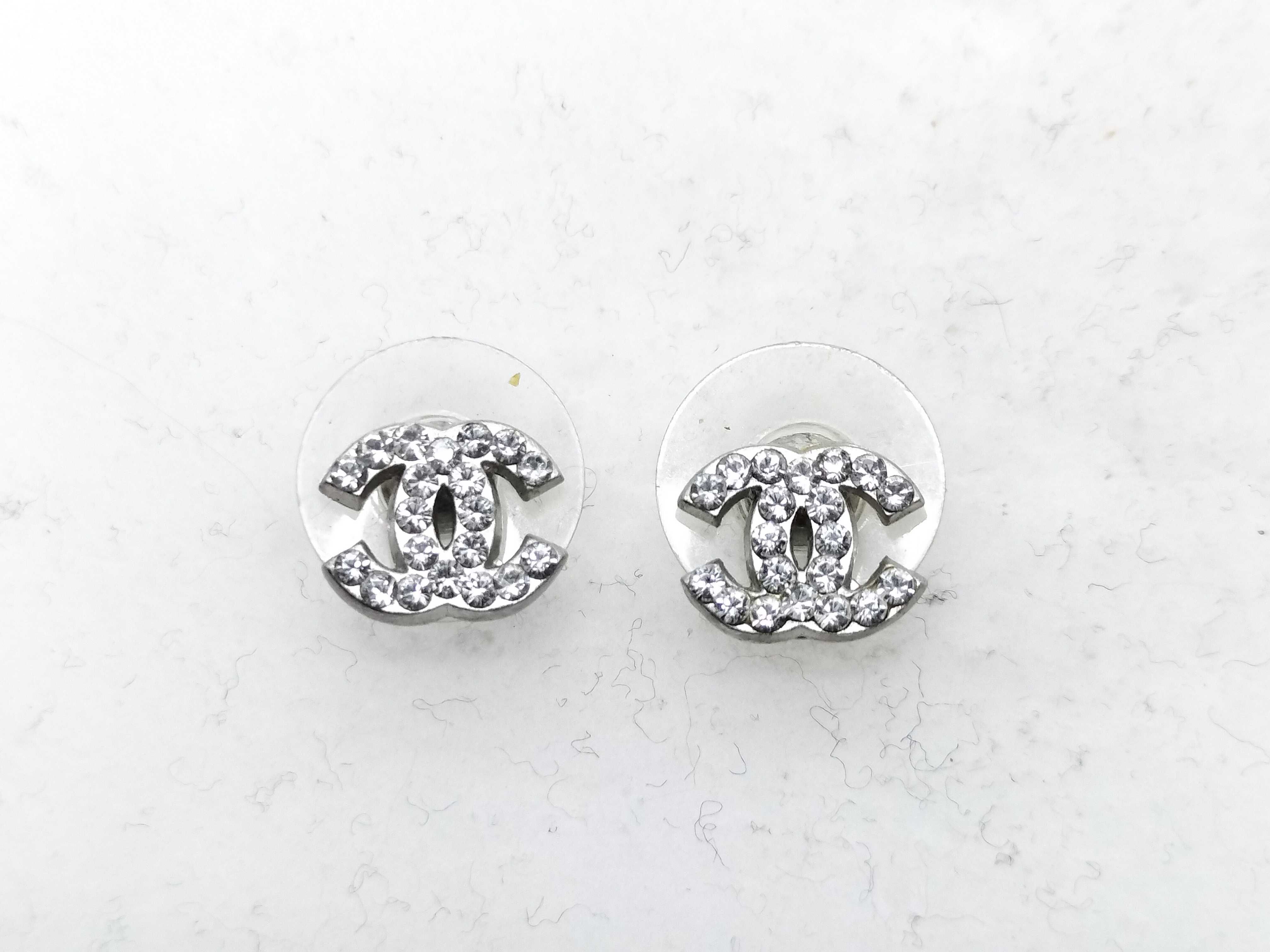 Earrings, Coco Mark, 06P, Rhinestone Earrings