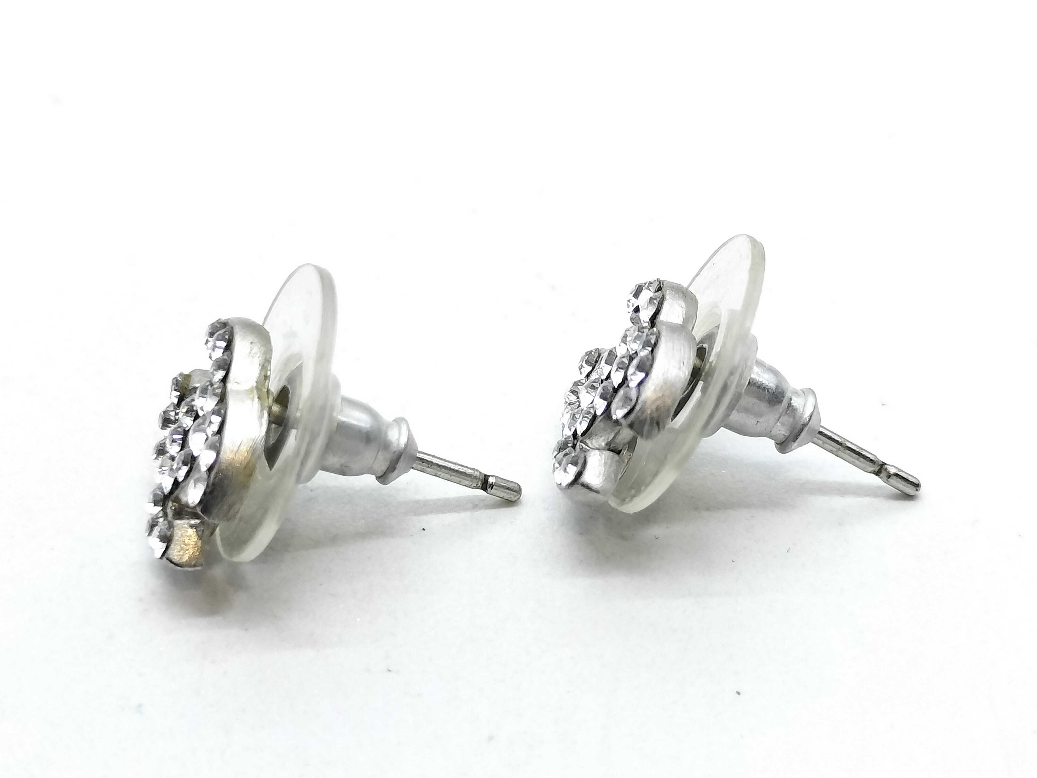 Earrings, Coco Mark, 06P, Rhinestone Earrings — view 4