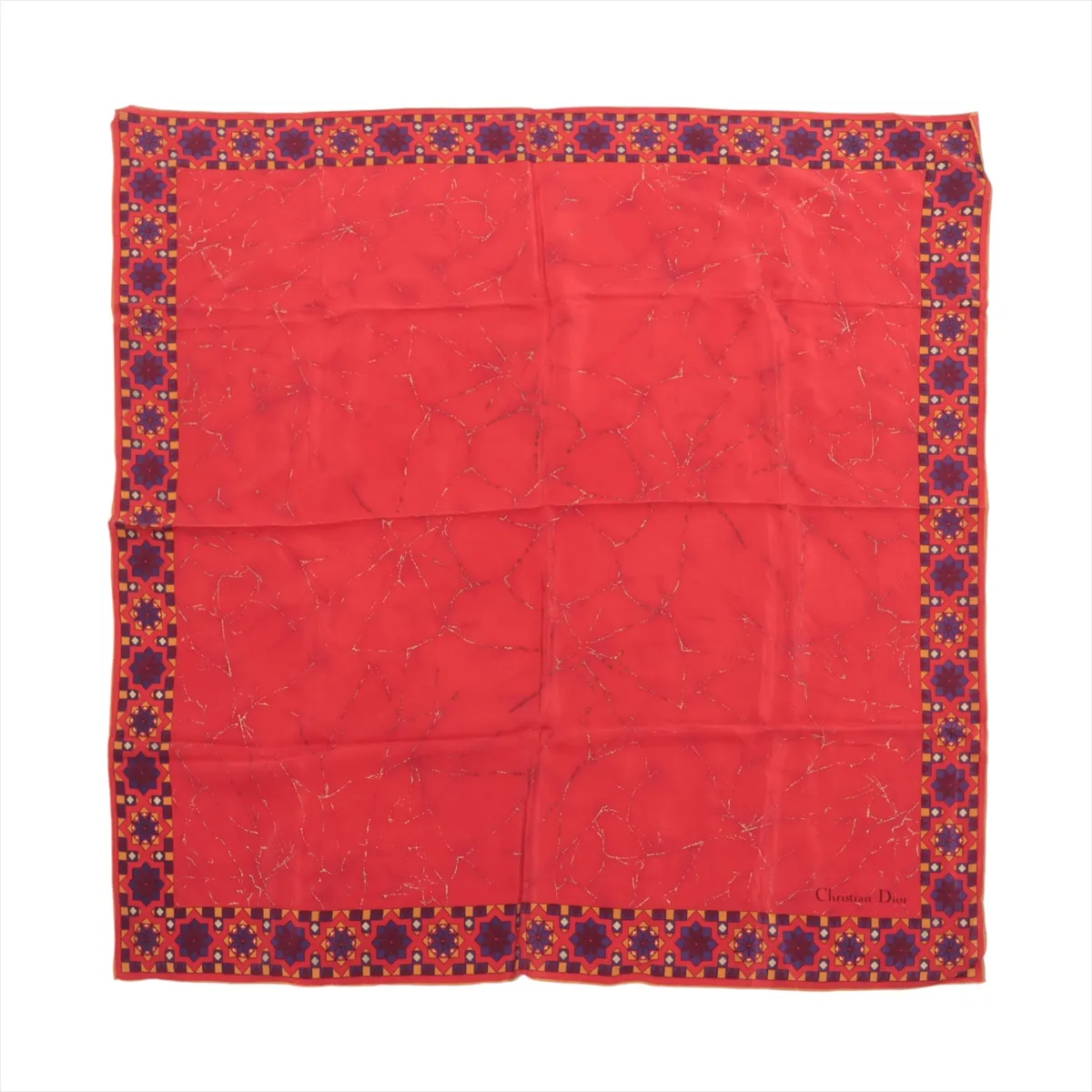scarf, material unknown, red,