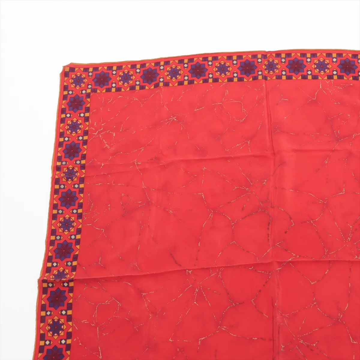 scarf, material unknown, red, — view 2