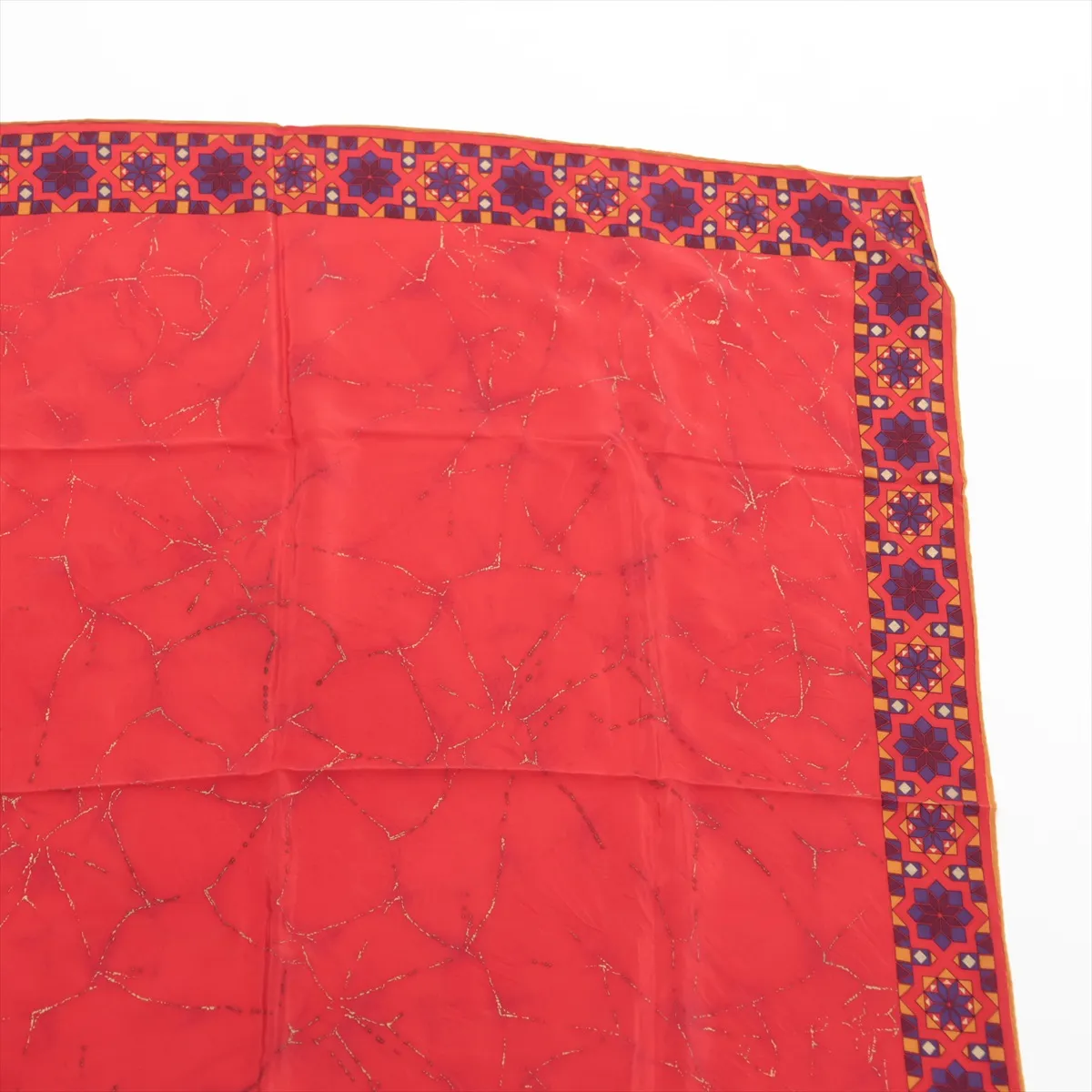 scarf, material unknown, red, — view 3