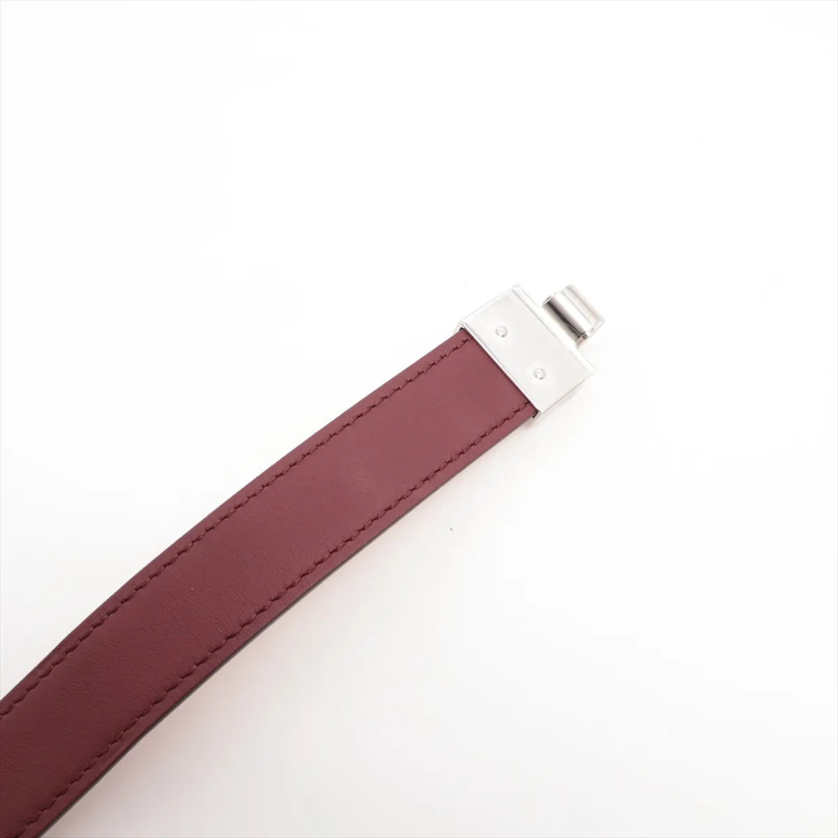 A: 2017 Belt S Leather x Metal Bordeaux x Brown — view 2
