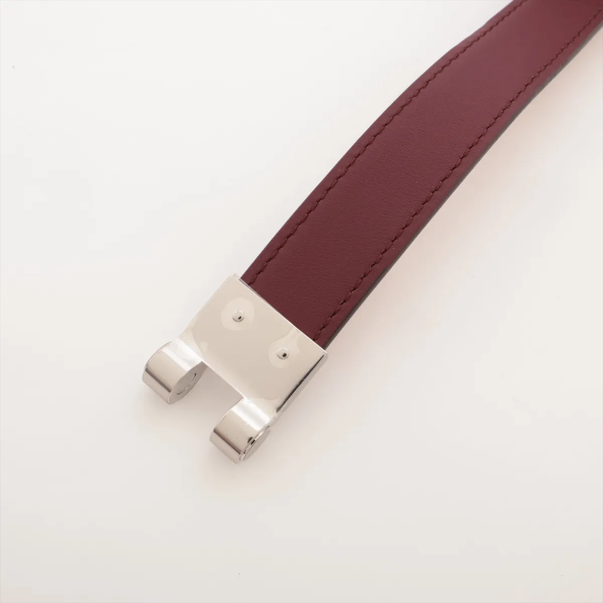 A: 2017 Belt S Leather x Metal Bordeaux x Brown — view 3