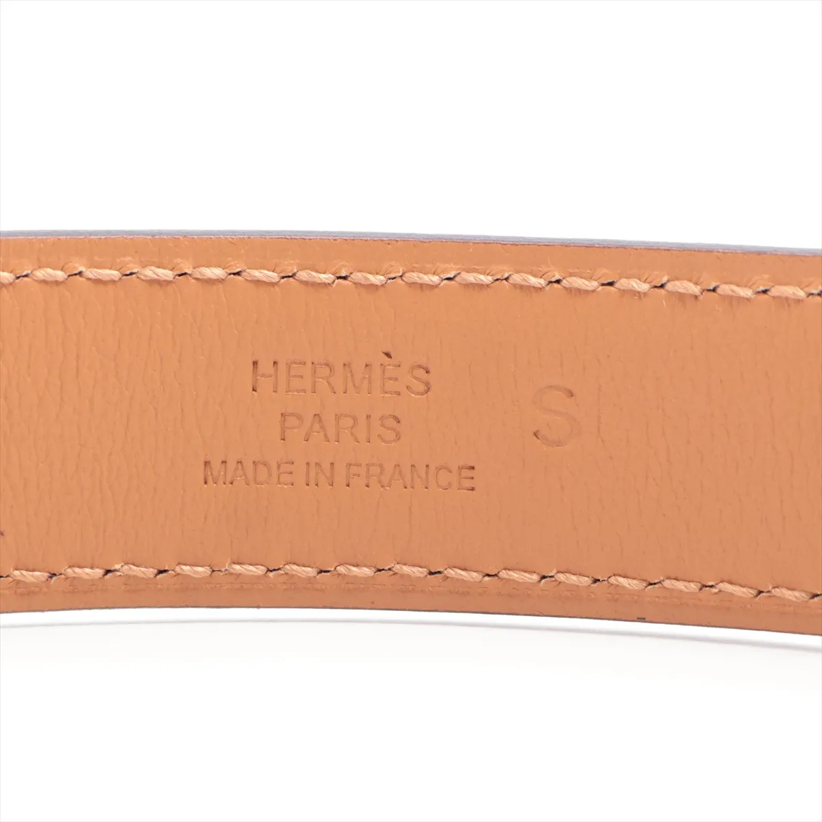 A: 2017 Belt S Leather x Metal Bordeaux x Brown — view 5