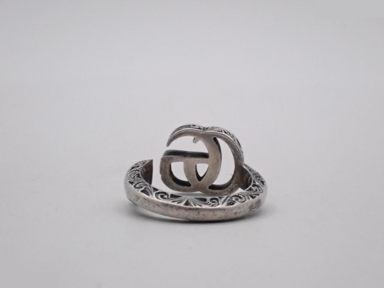 Double G key ring, 925/5.2g, stamp #12, actual size #11 — view 2