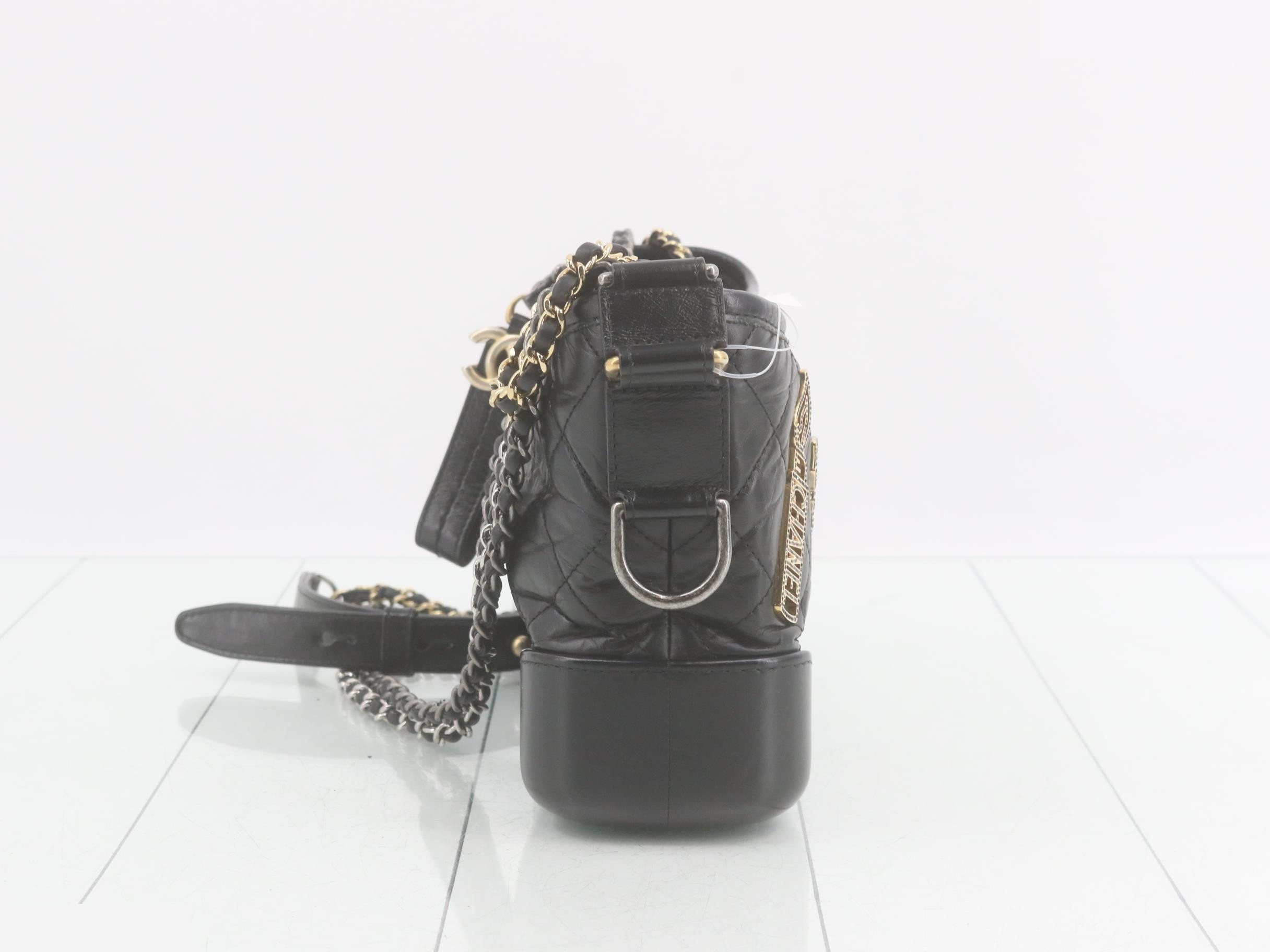 Gabrielle de Chanel Leather Charm Chain Shoulder Bag — view 4