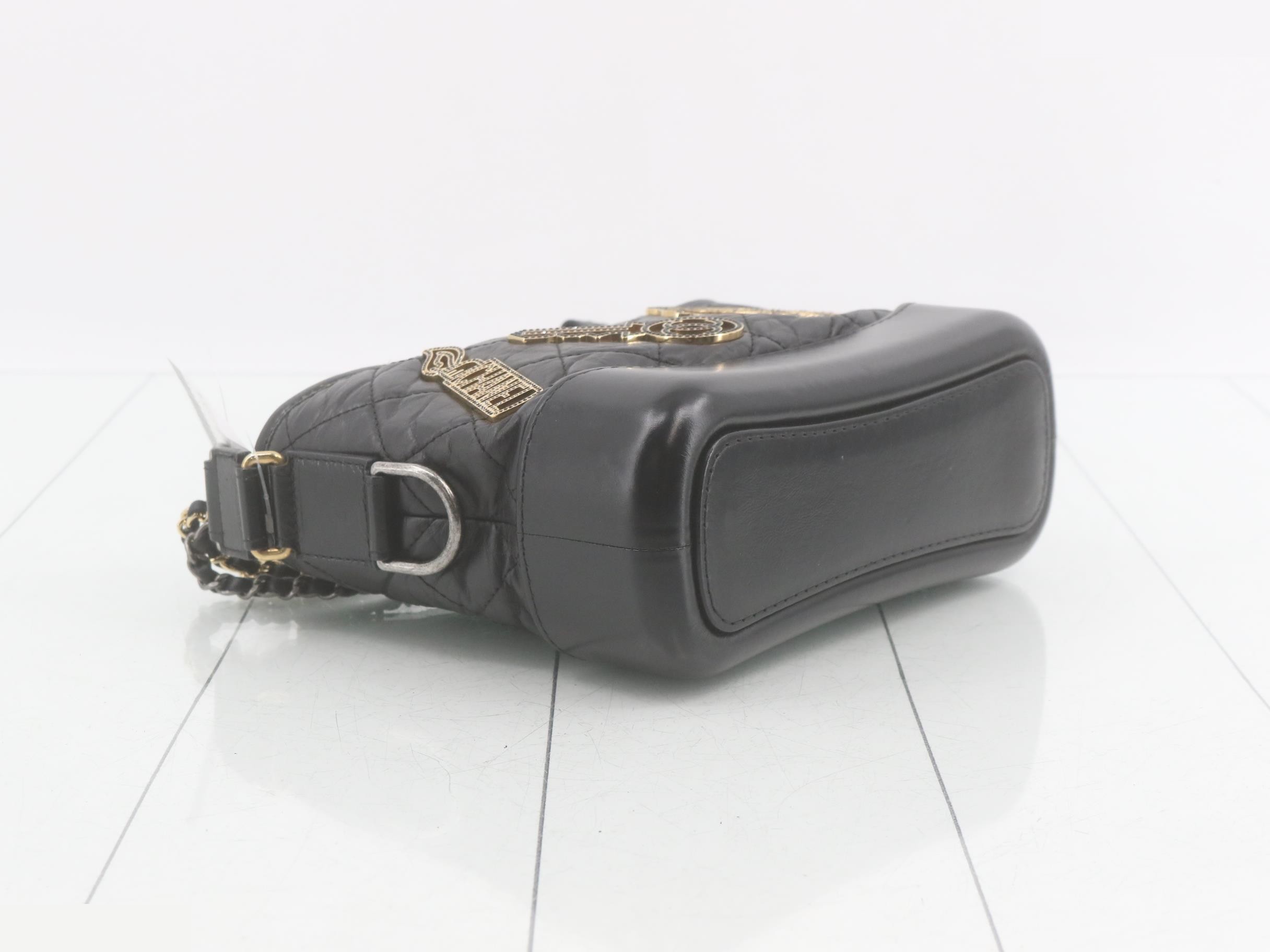 Gabrielle de Chanel Leather Charm Chain Shoulder Bag — view 5