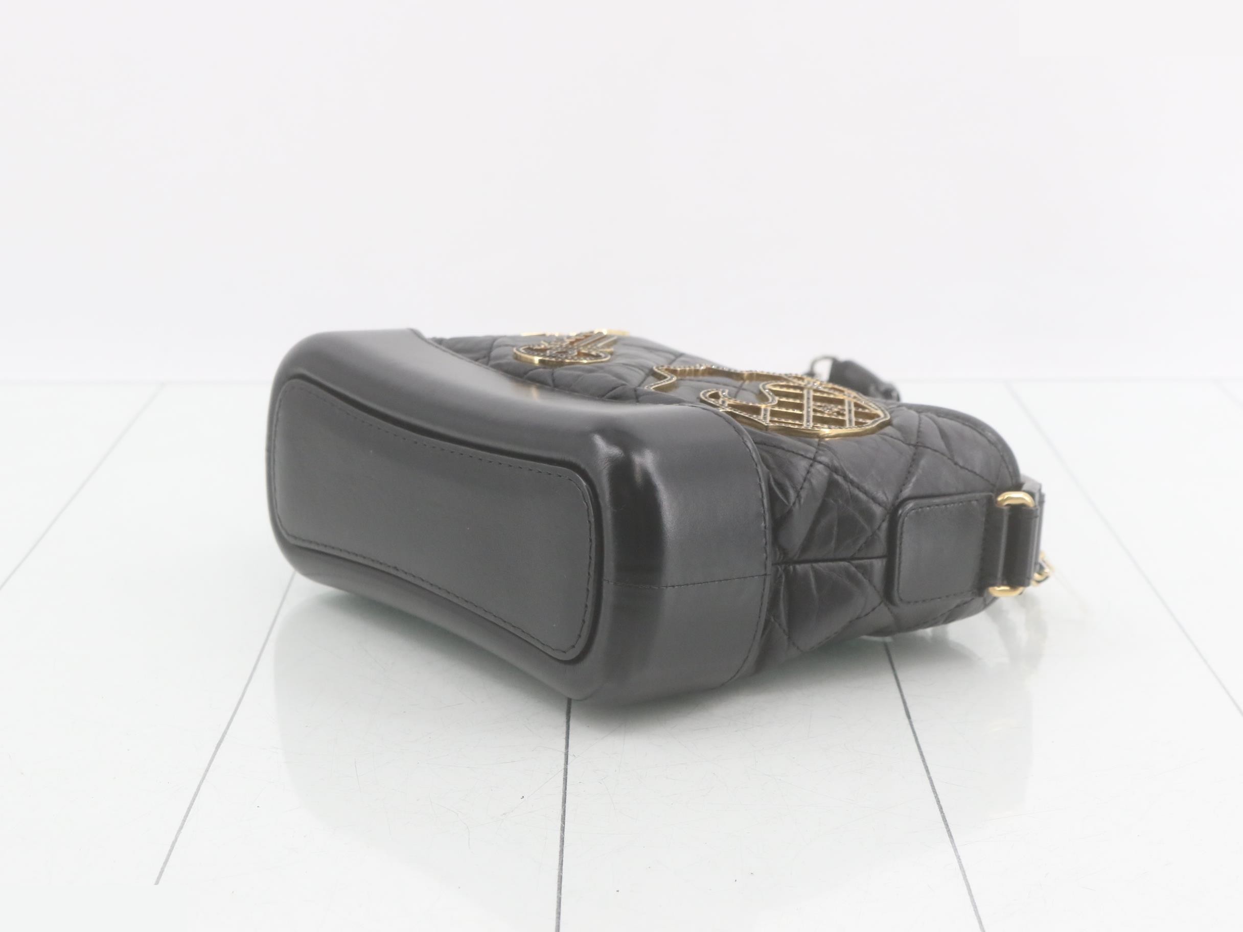 Gabrielle de Chanel Leather Charm Chain Shoulder Bag — view 6