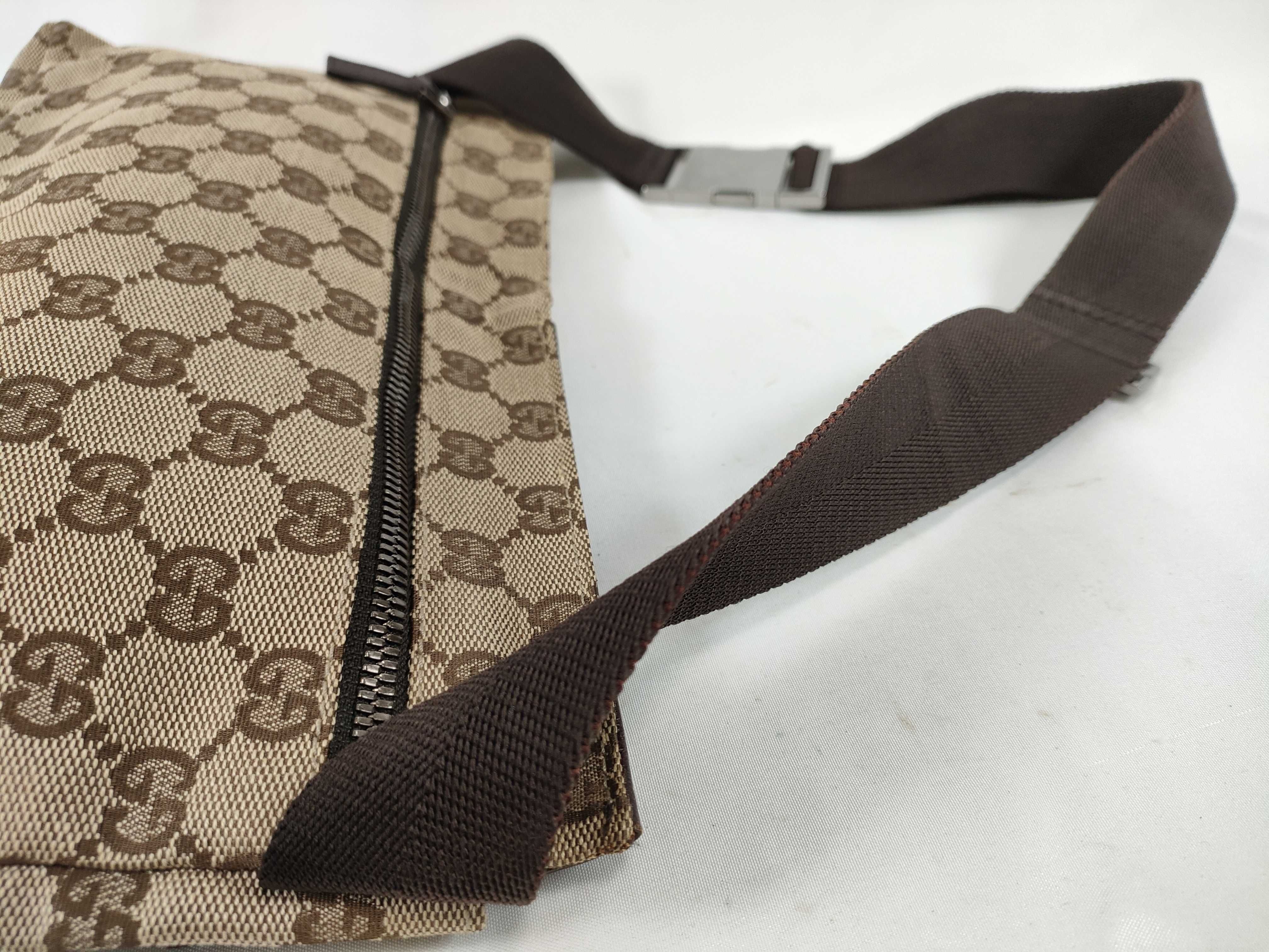 GG Canvas Waist Bag, Brown, 28566 — view 3