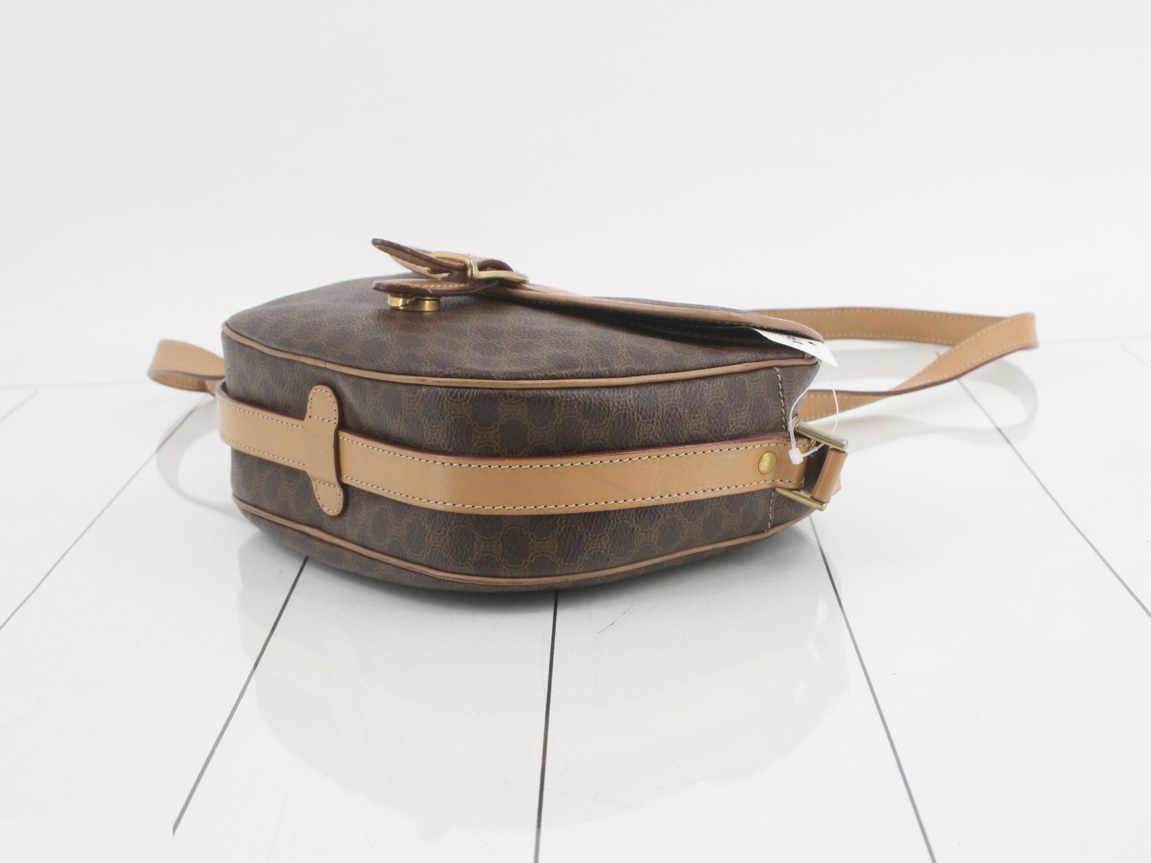 Macadam Logo Small Camera Bag, Brown, 24 x 19 x 7 cm — view 6
