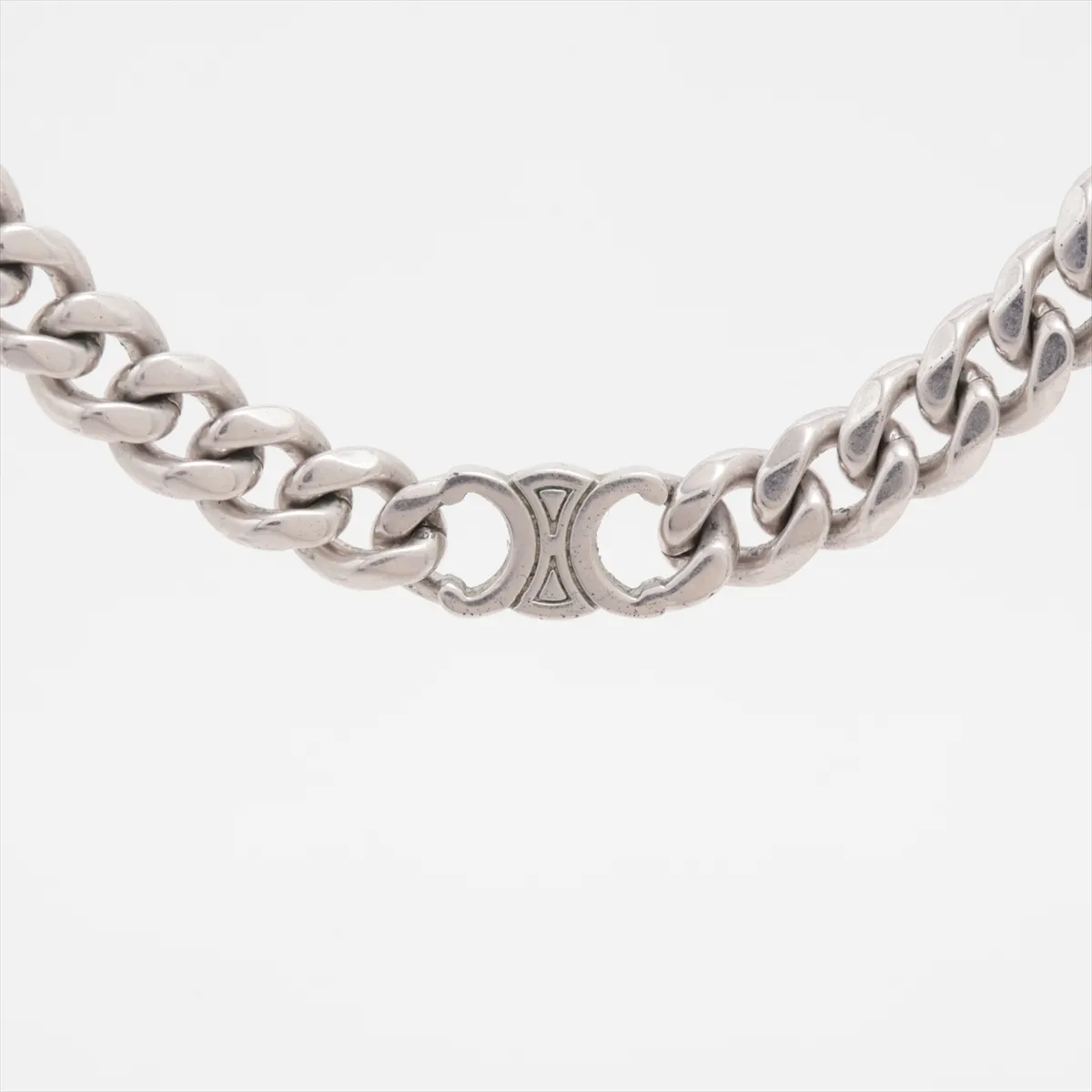 Triomphe necklace, metal, silver. Shows signs of wear, — view 2
