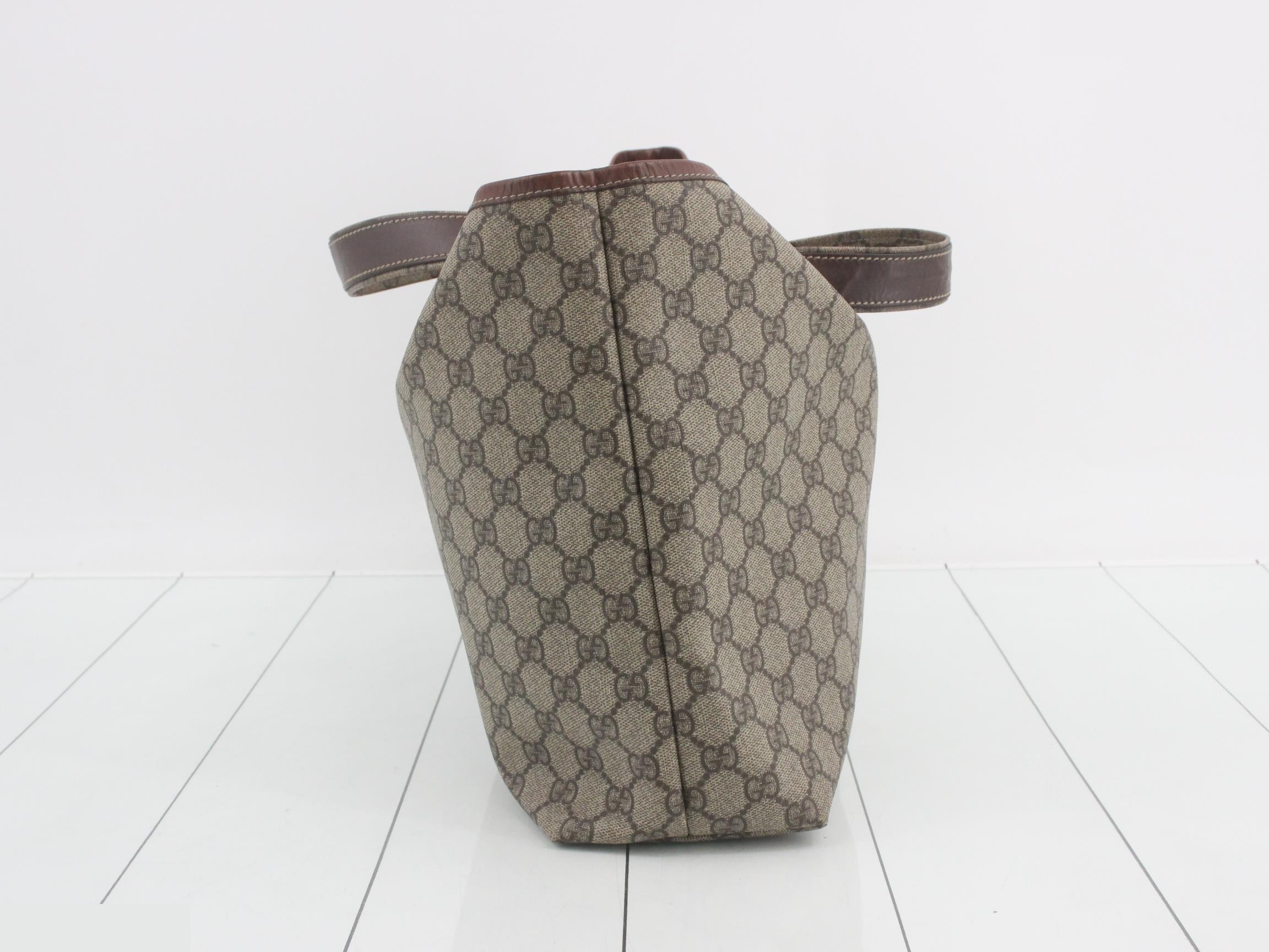 GG Plus Shopper Tote, Sherry Brown, 36 x 28 x 10 cm — view 4