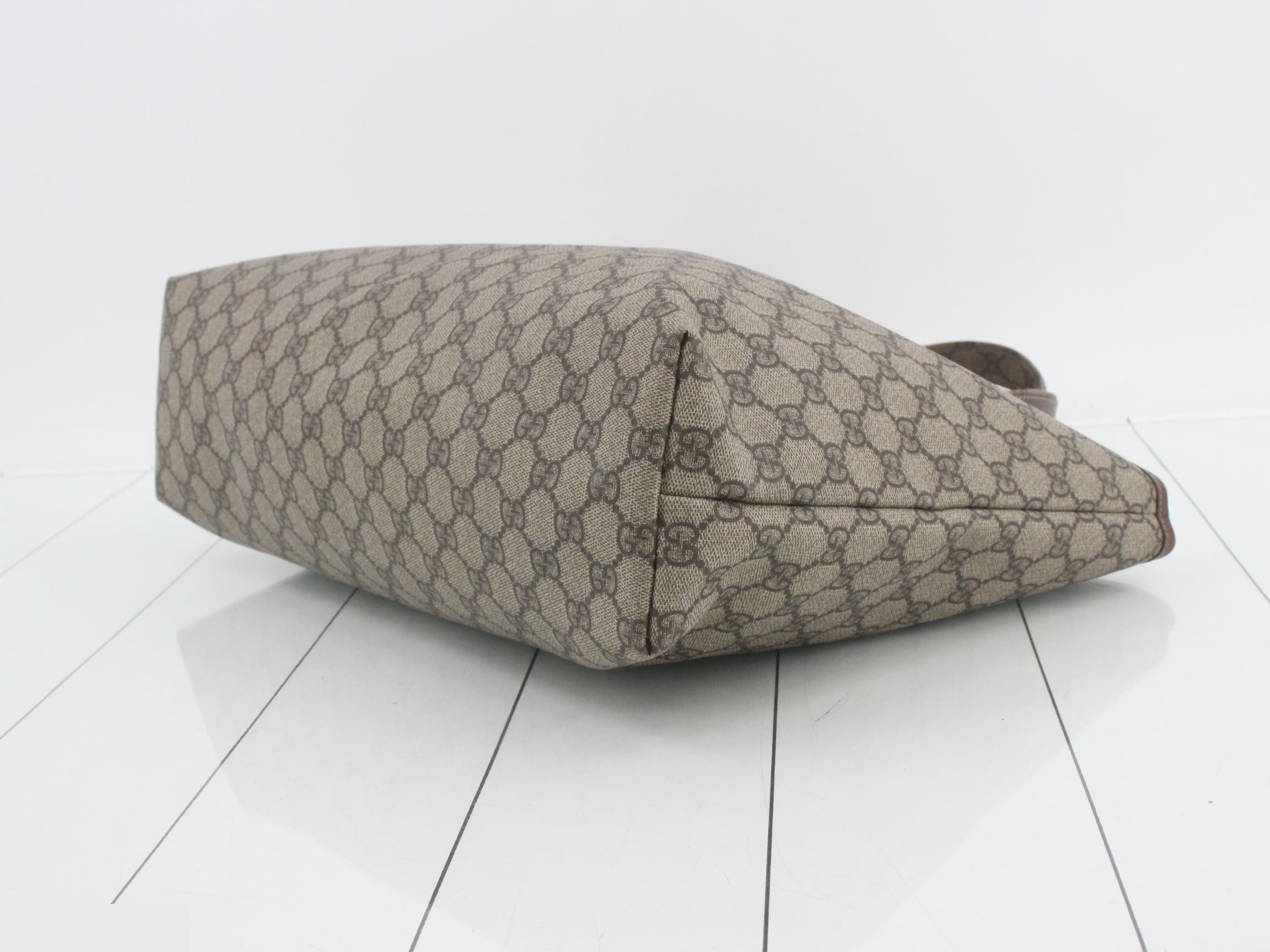 GG Plus Shopper Tote, Sherry Brown, 36 x 28 x 10 cm — view 6