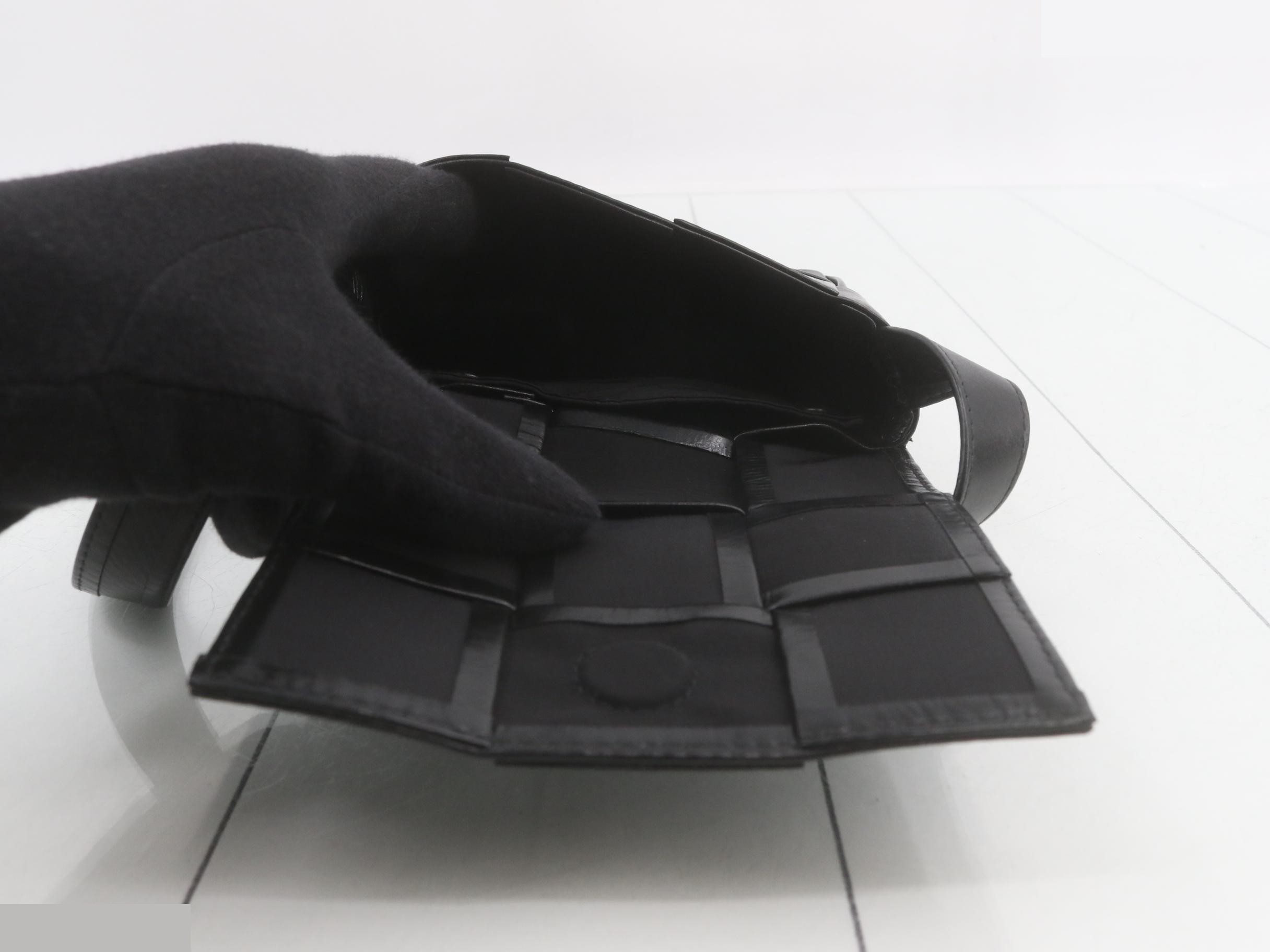 Intrecciato Candy Cassette Shoulder Bag, Black, Unused — view 4