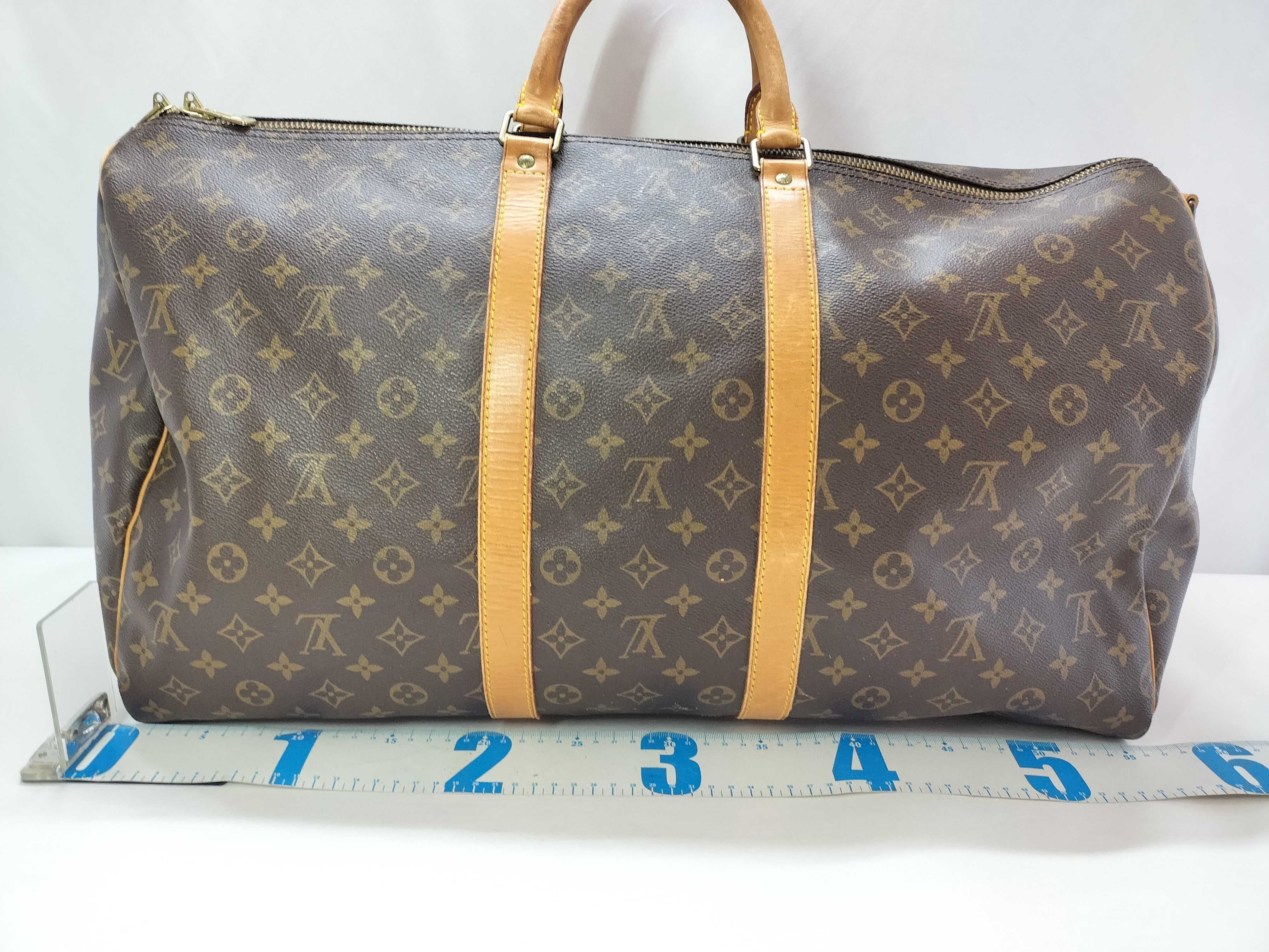 Monogram Vuitton Keepall Bandoulière 2-way Boston Bag — view 2