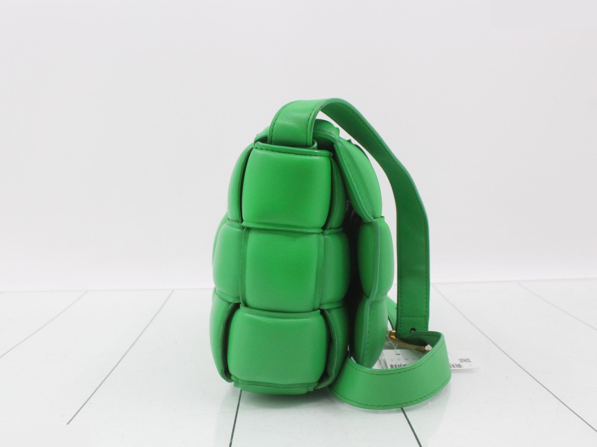 Padded Cassette Shoulder Bag, Green — view 4