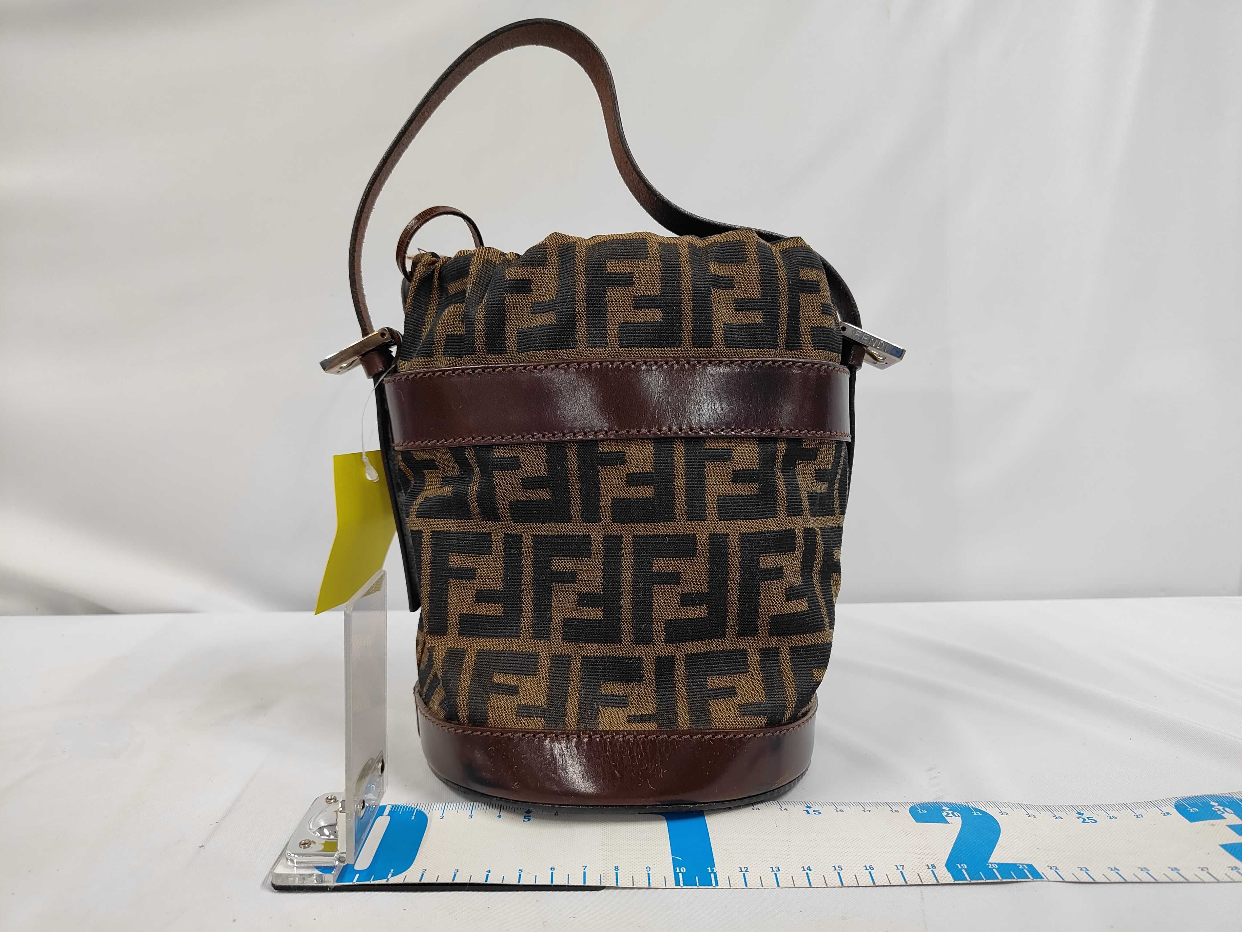 Zucca pattern cylindrical one-shoulder handbag — view 2