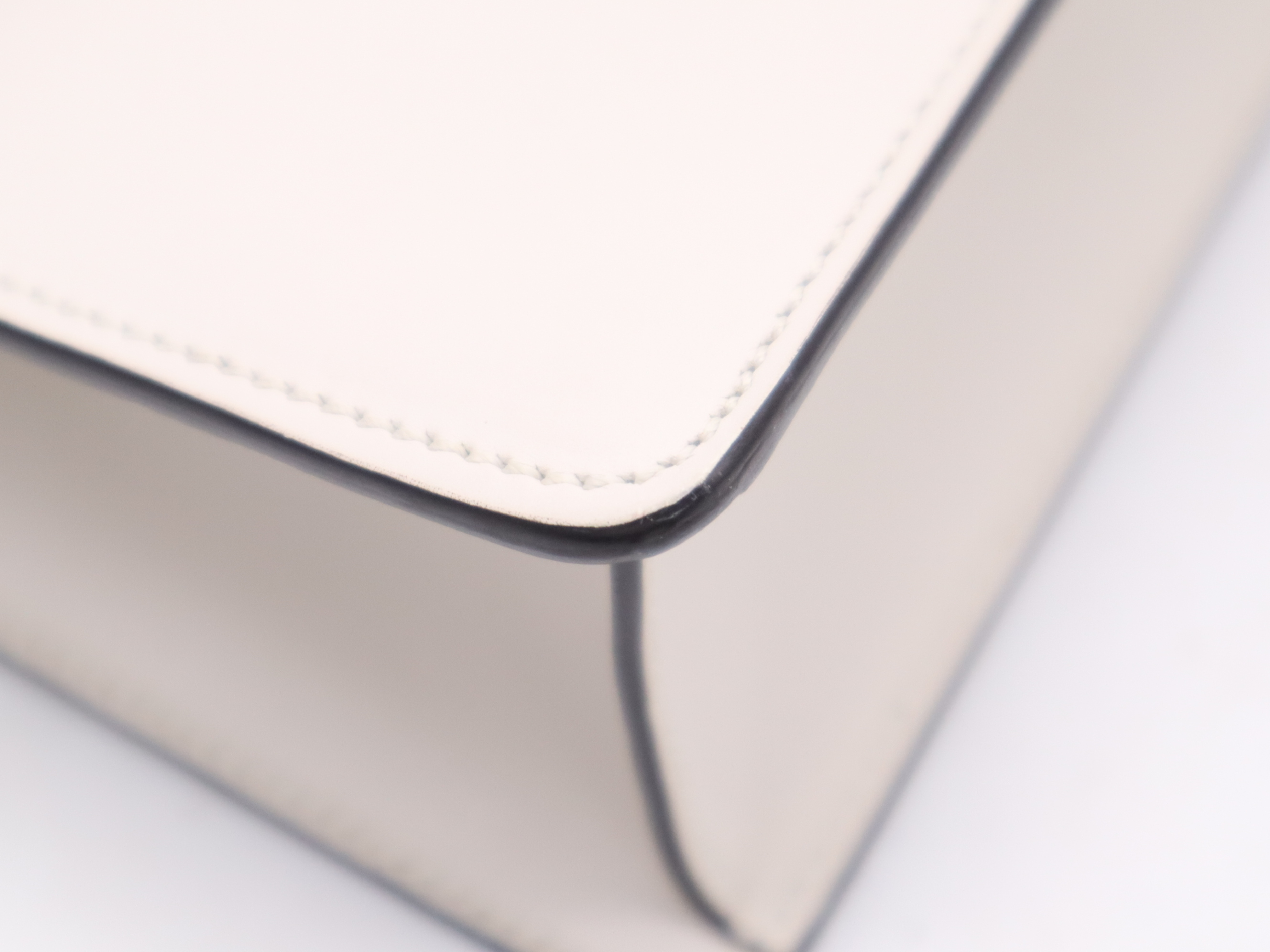 421882 Leather Sylvie Sherry White Gold Hardware Shoulder Bag — view 9