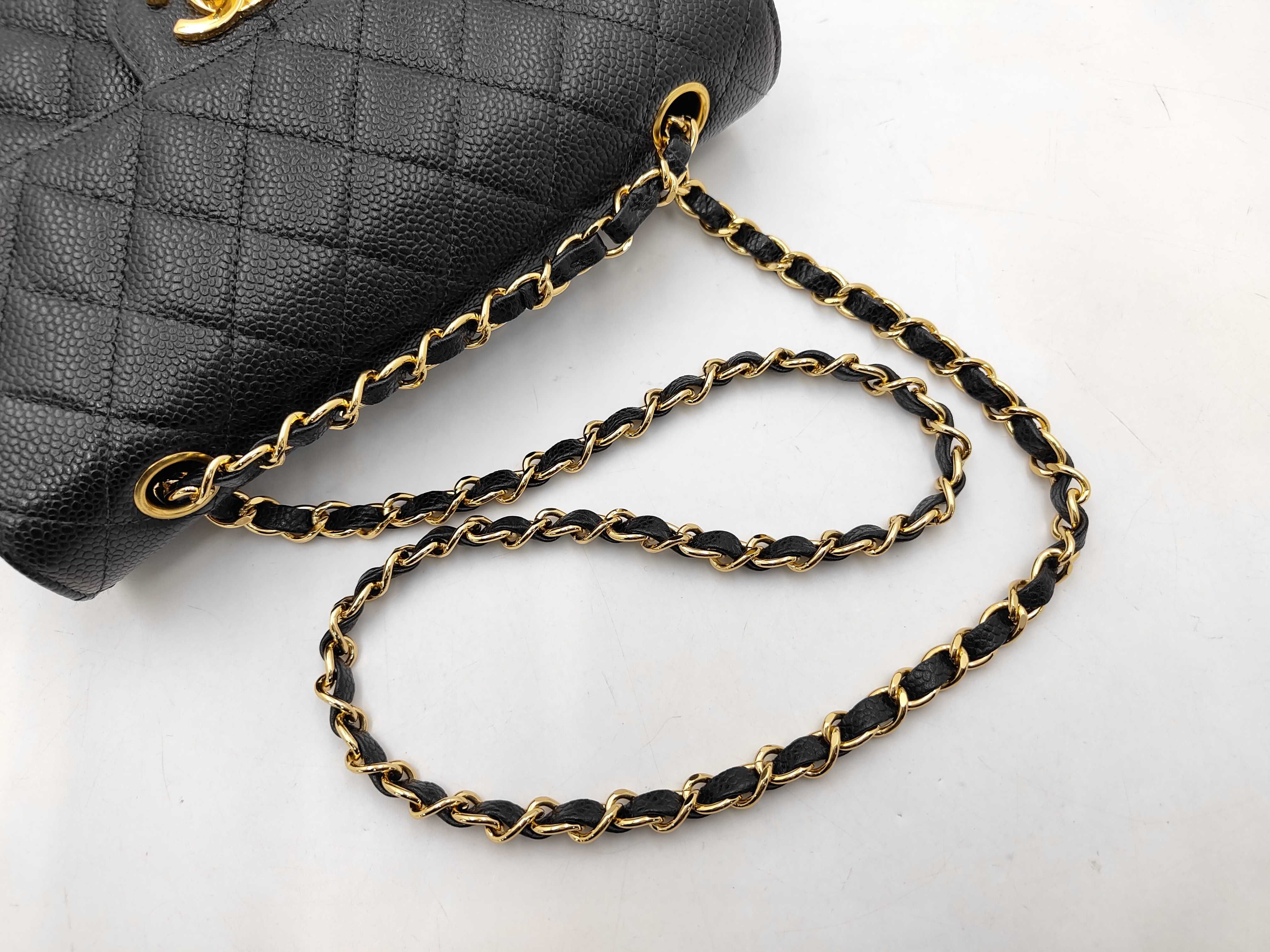 Matelassé 23 Caviar Skin Shoulder Bag 6363541 Gold Hardware — view 5