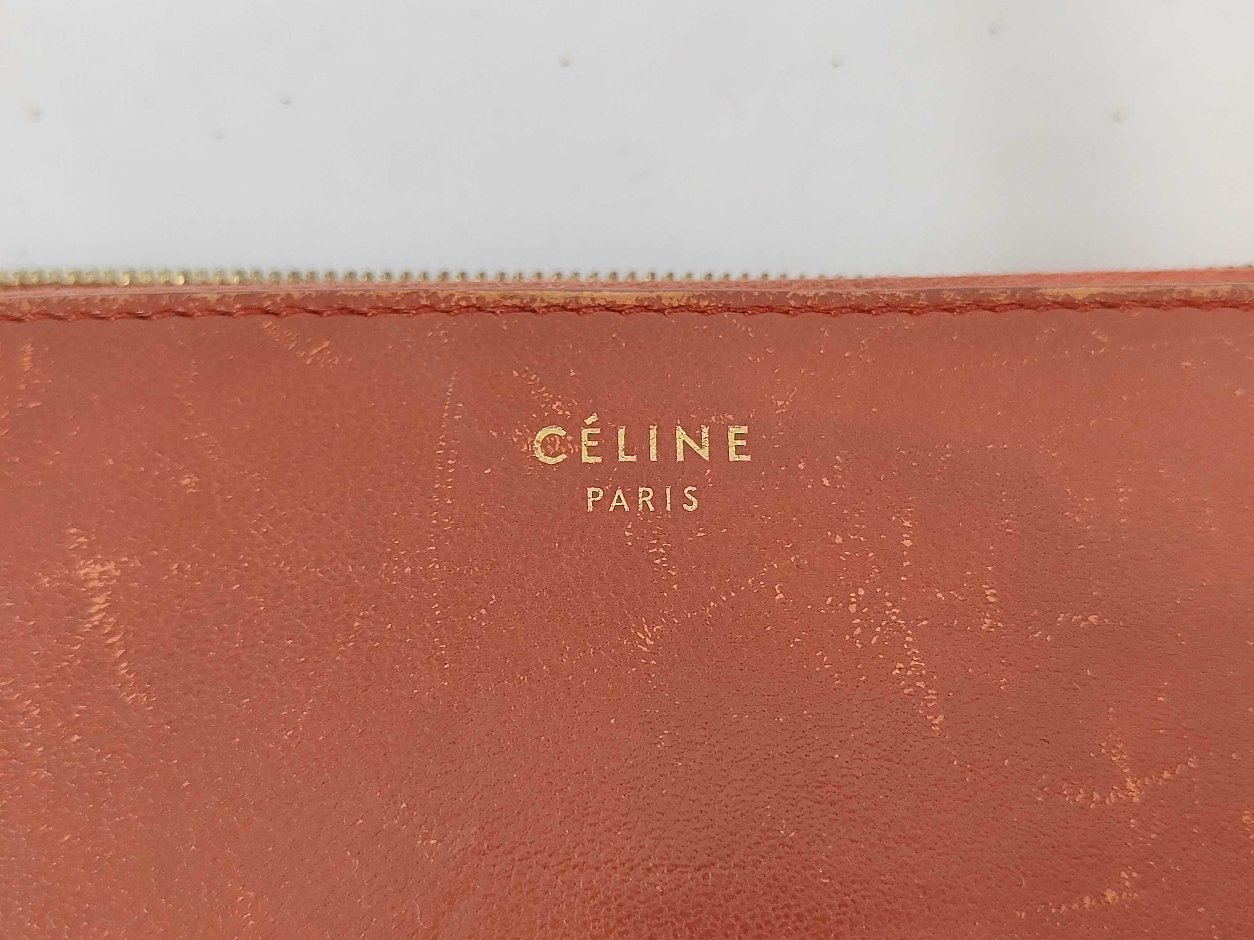 Leather Round Wallet (Orange) — view 12