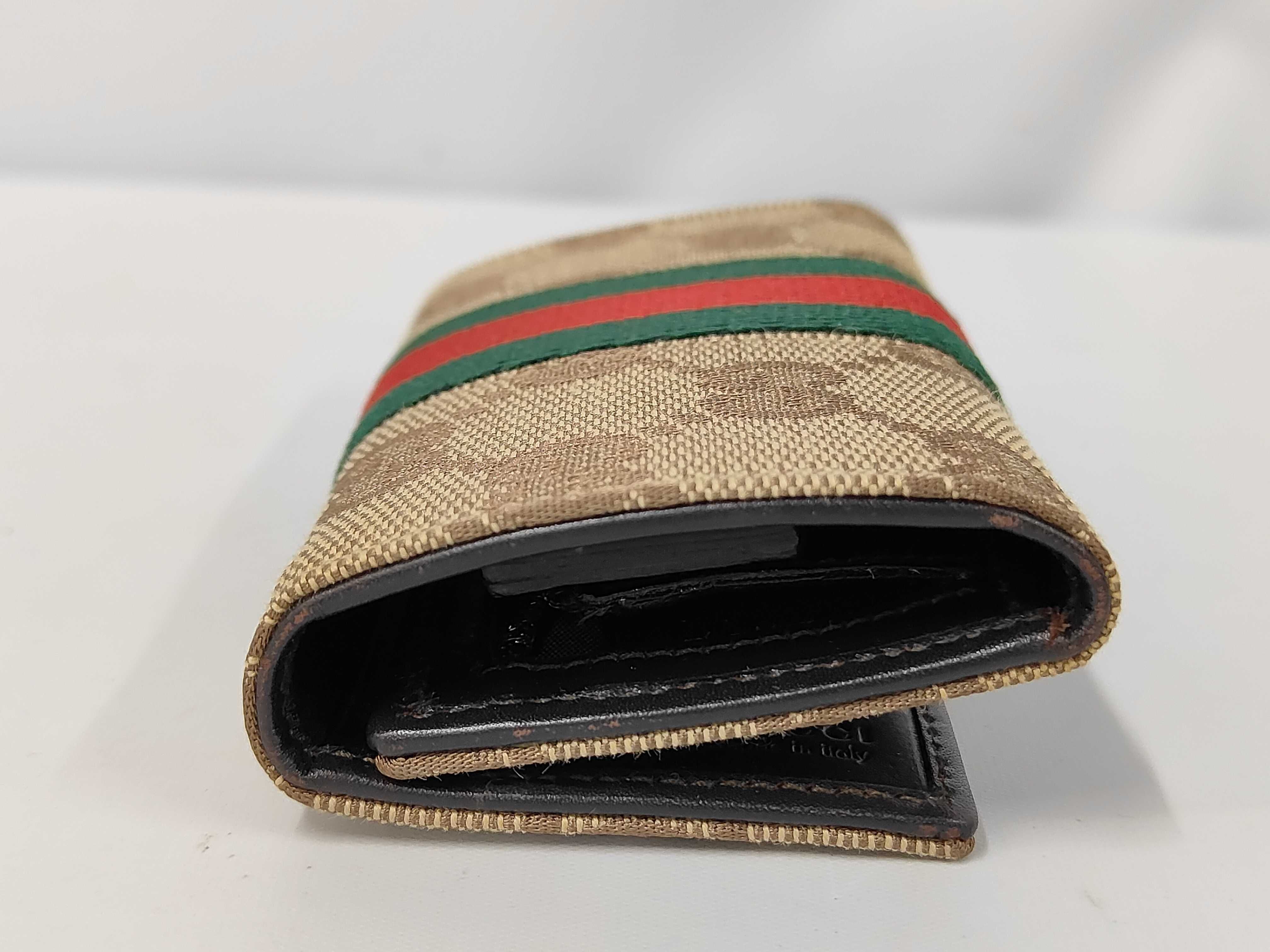 GG Canvas Sherry Coin & Key Case Beige Coin Case — view 5