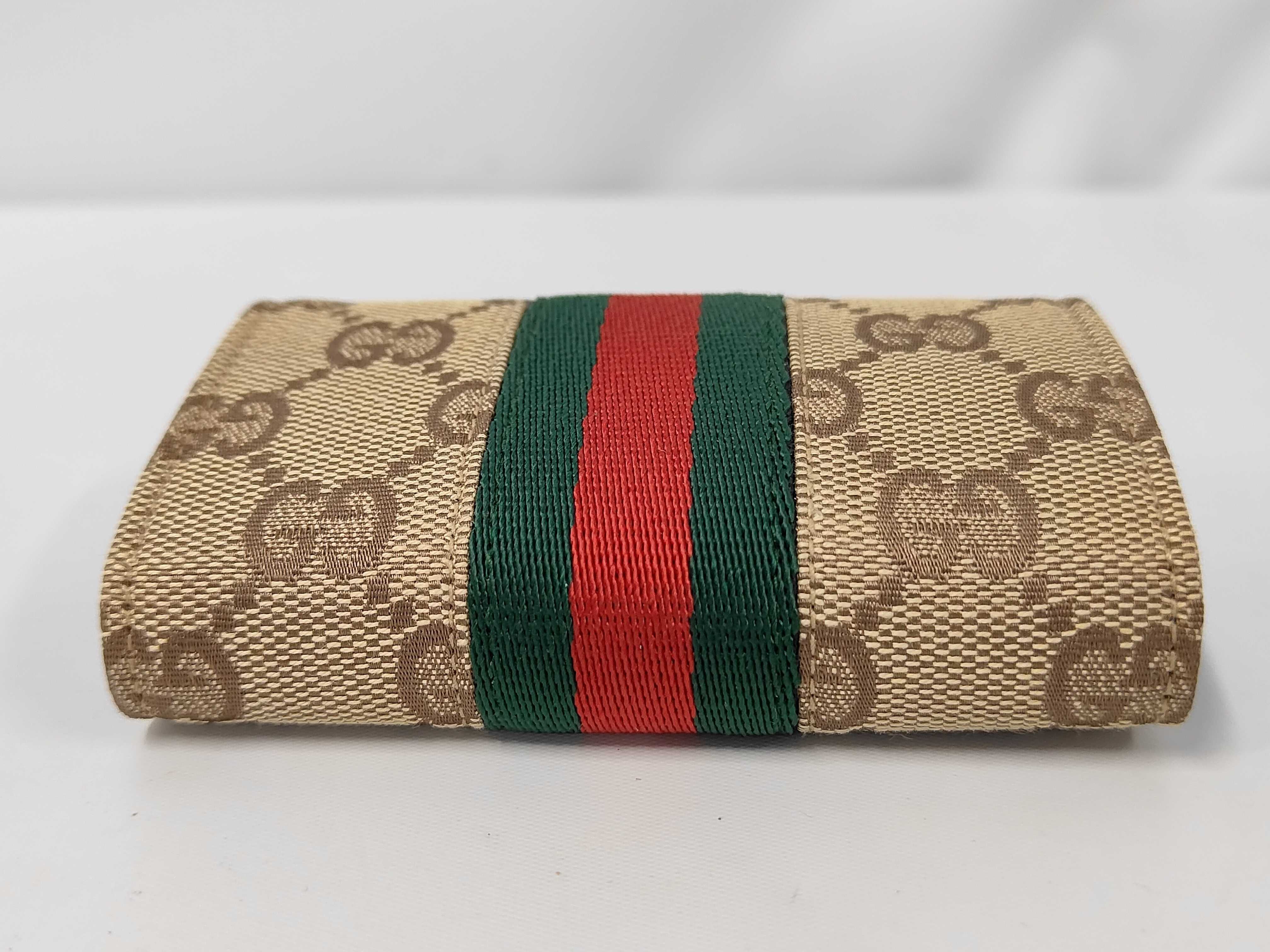 GG Canvas Sherry Coin & Key Case Beige Coin Case — view 6
