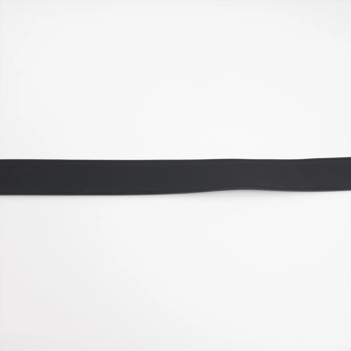 406831 Double G Belt 110 Leather x GP Black x Gold — view 4