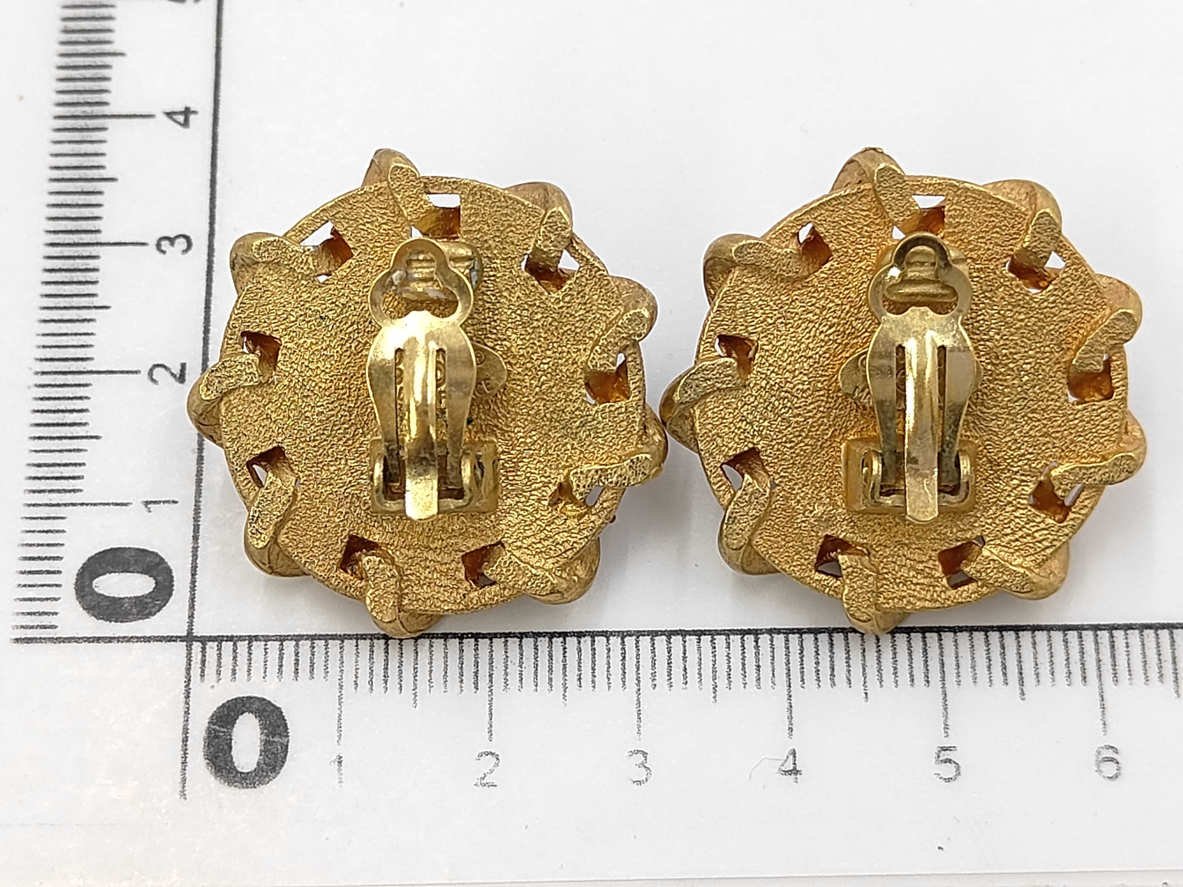 Coco Mark Leather Earrings — view 3