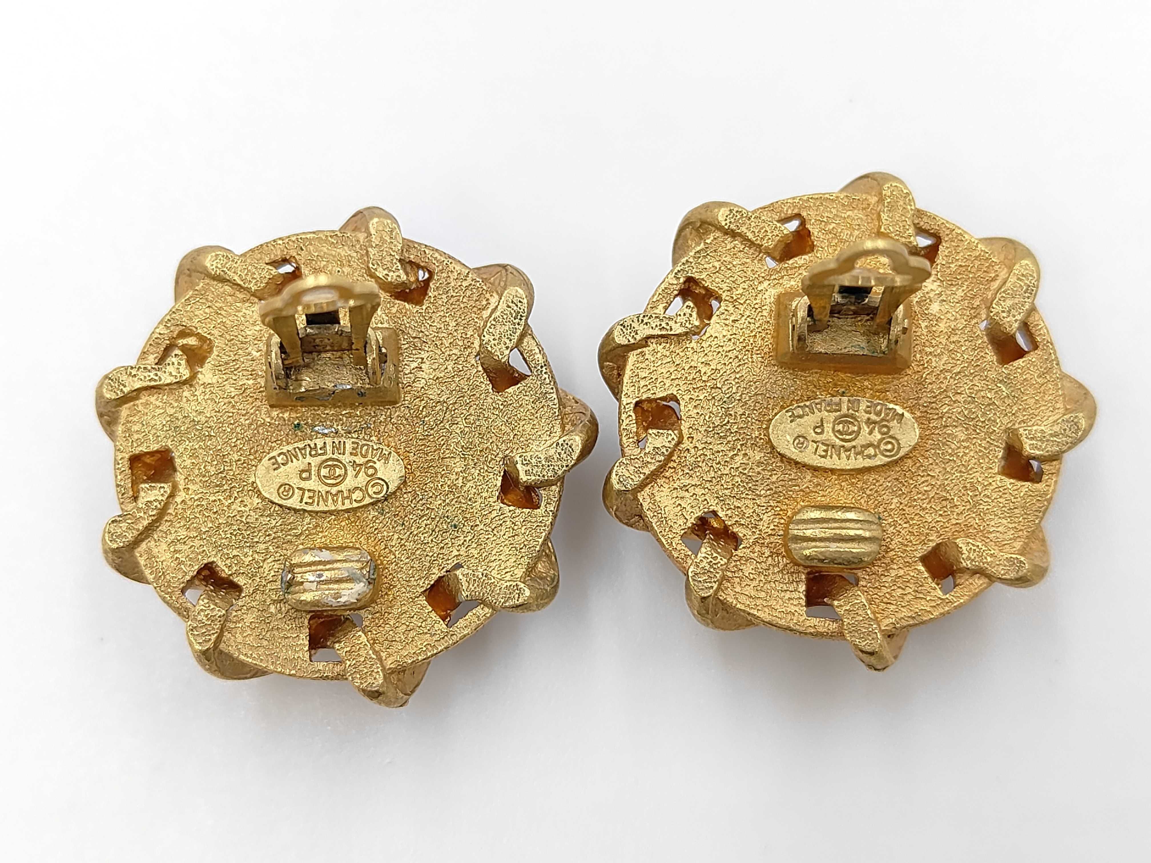 Coco Mark Leather Earrings — view 4