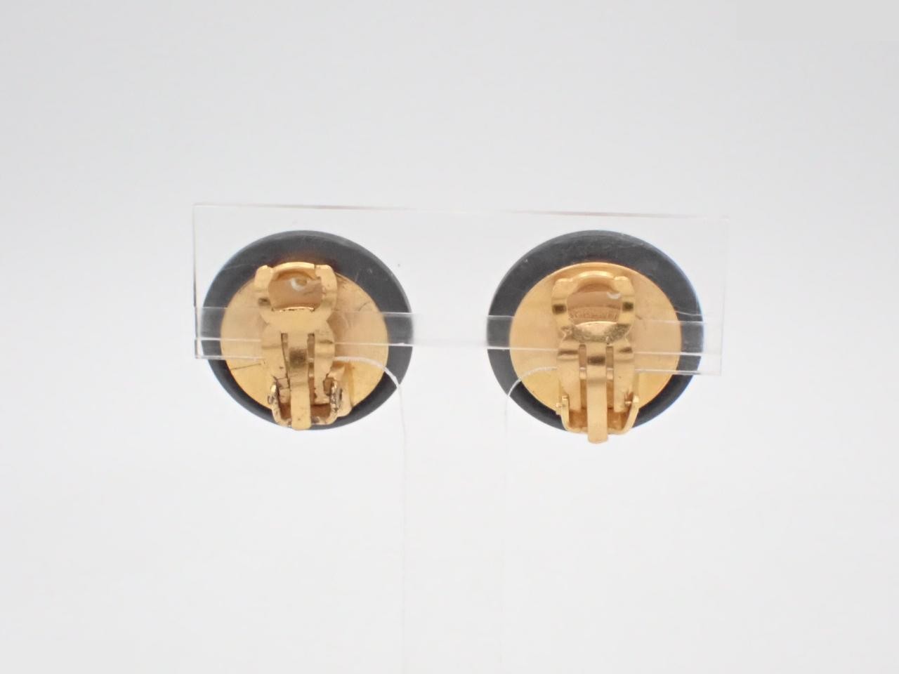 Coco Mark Gold Earrings — view 2