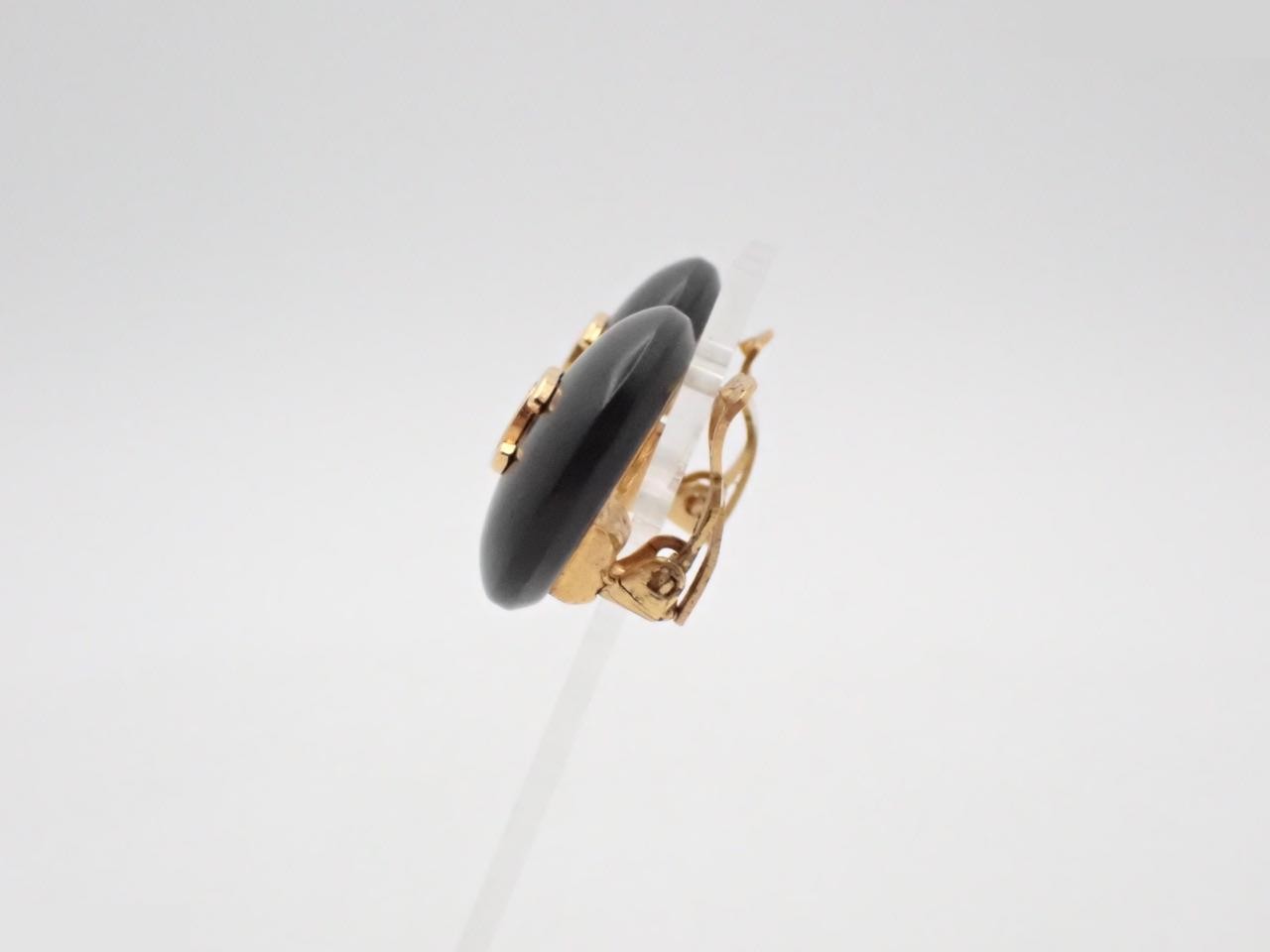 Coco Mark Gold Earrings — view 3