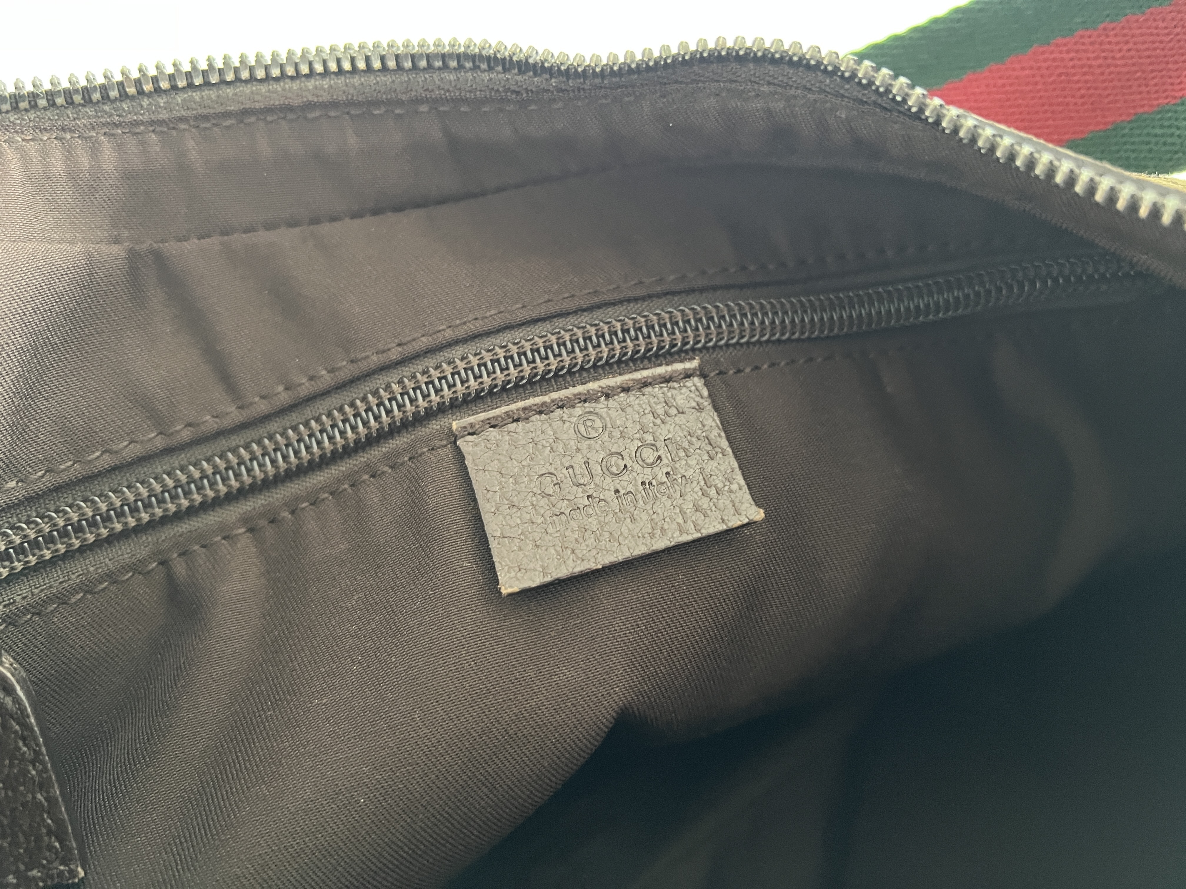 Sherry Line GG Moon Hobo Canvas Leather Shoulder Bag (One Shoulder Bag) — view 6