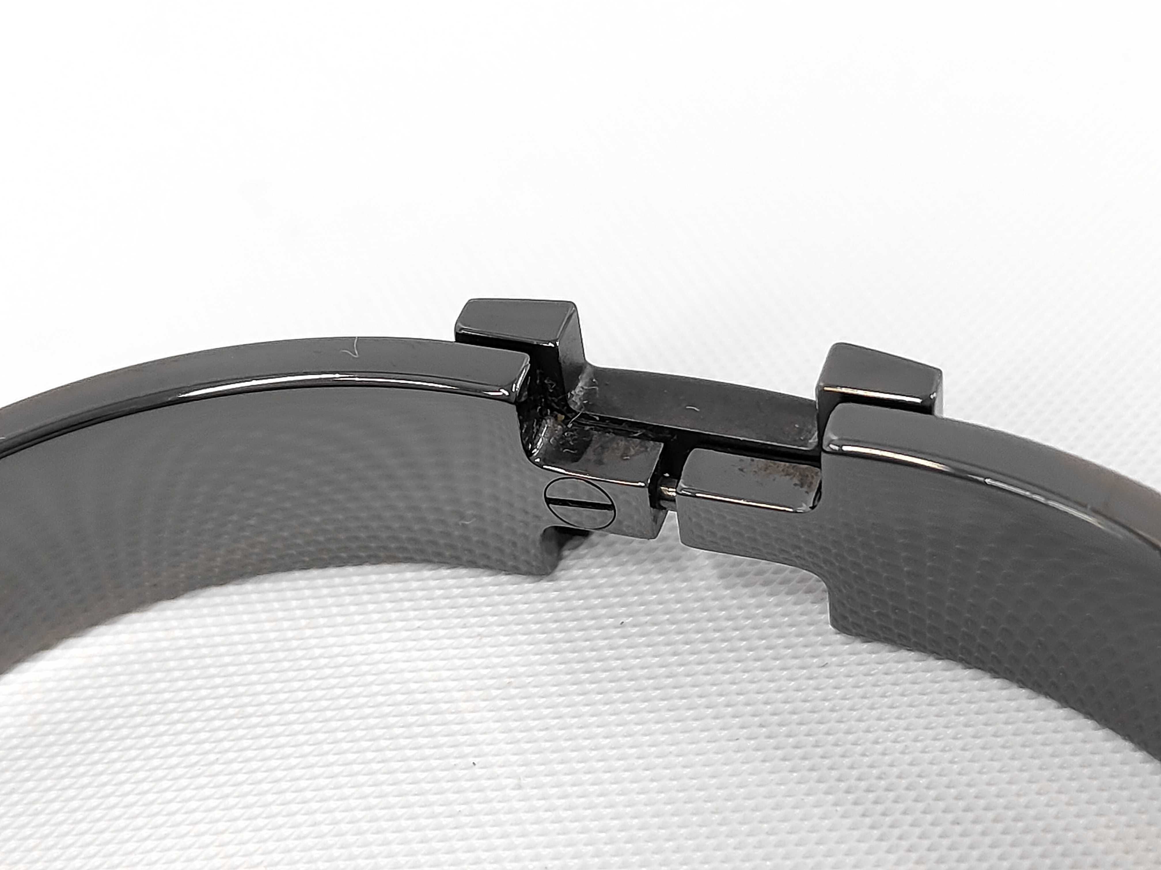 Click H So Black Enamel Bangle Bracelet Bangle — view 4
