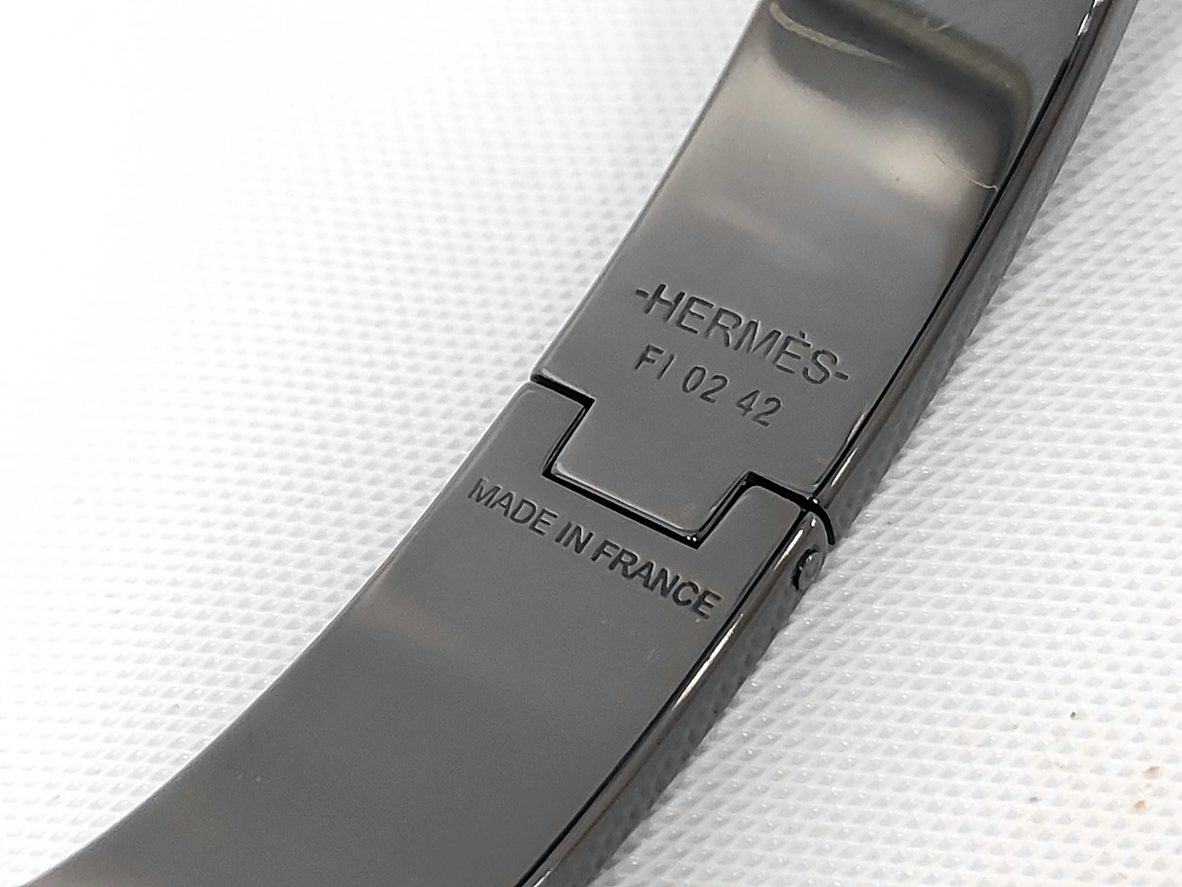 Click H So Black Enamel Bangle Bracelet Bangle — view 5