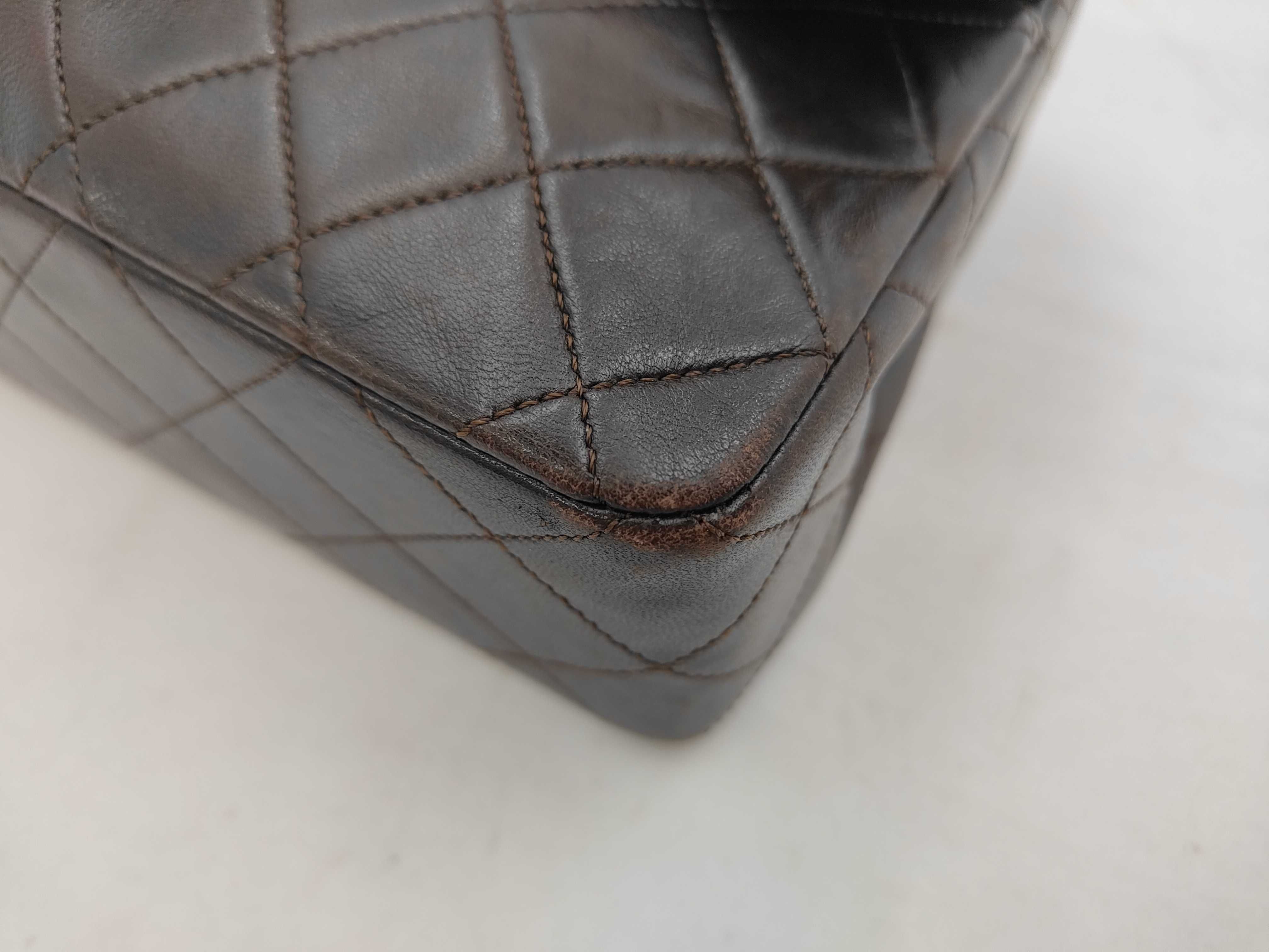 Shoulder Bag, Double Flap, Size 23, Brown, Item No. 1 — view 6
