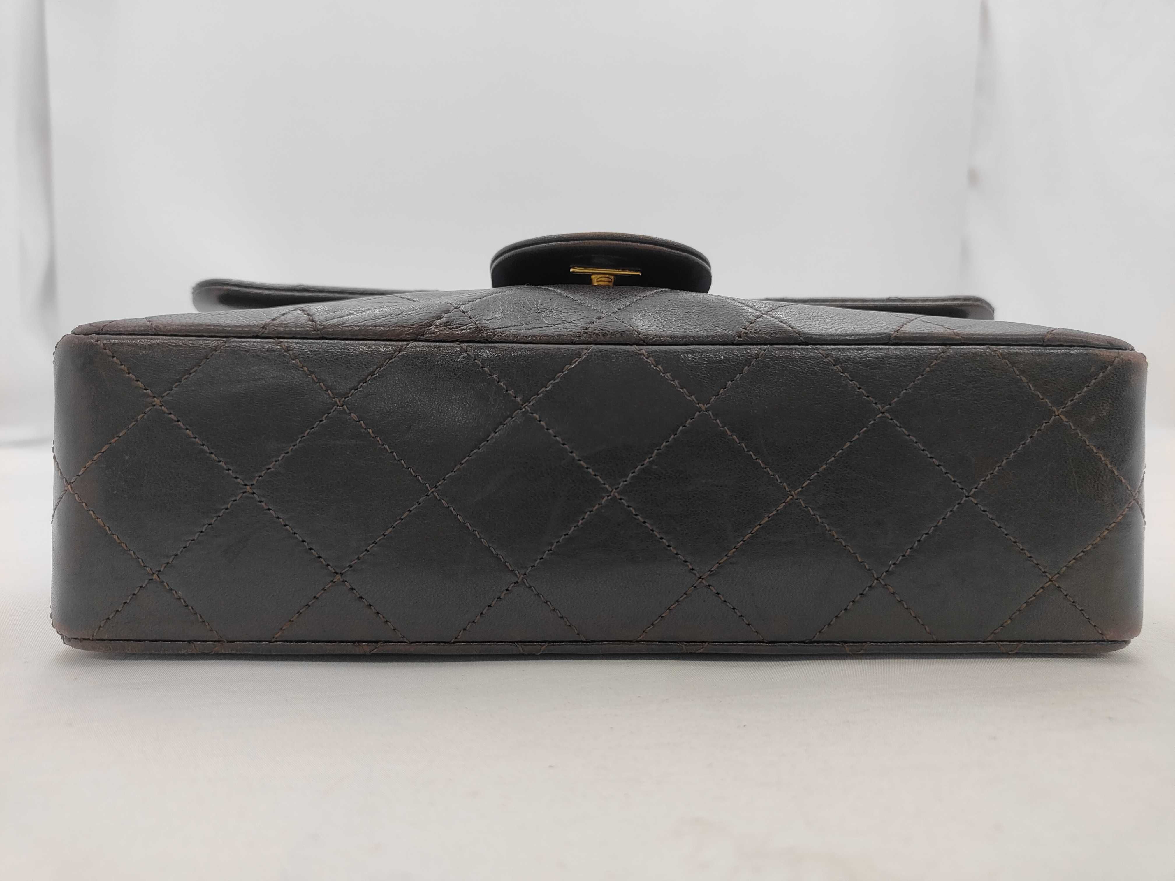 Shoulder Bag, Double Flap, Size 23, Brown, Item No. 1 — view 7