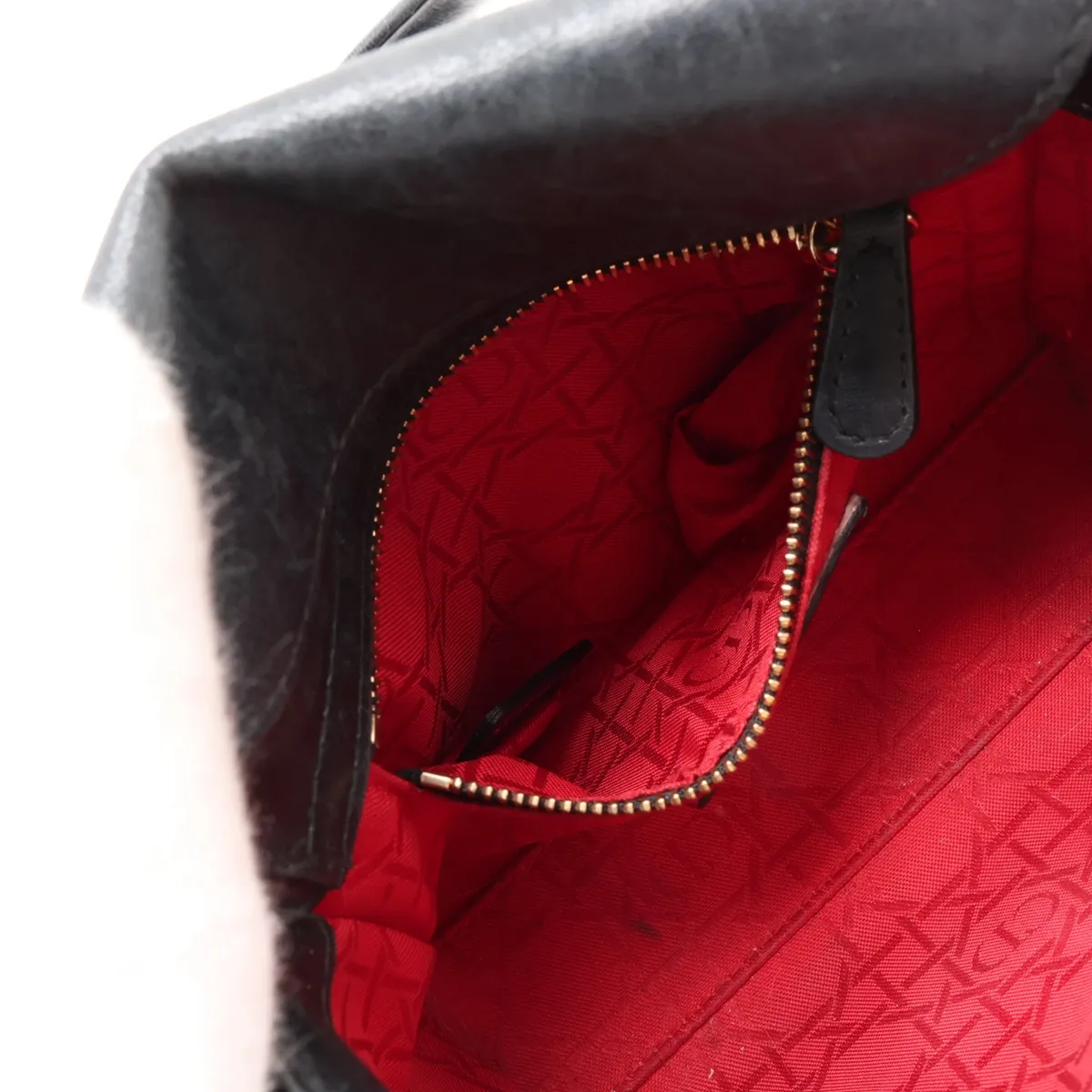 Cannage Lady Dior Mini Leather 2-Way Handbag, Black — view 9