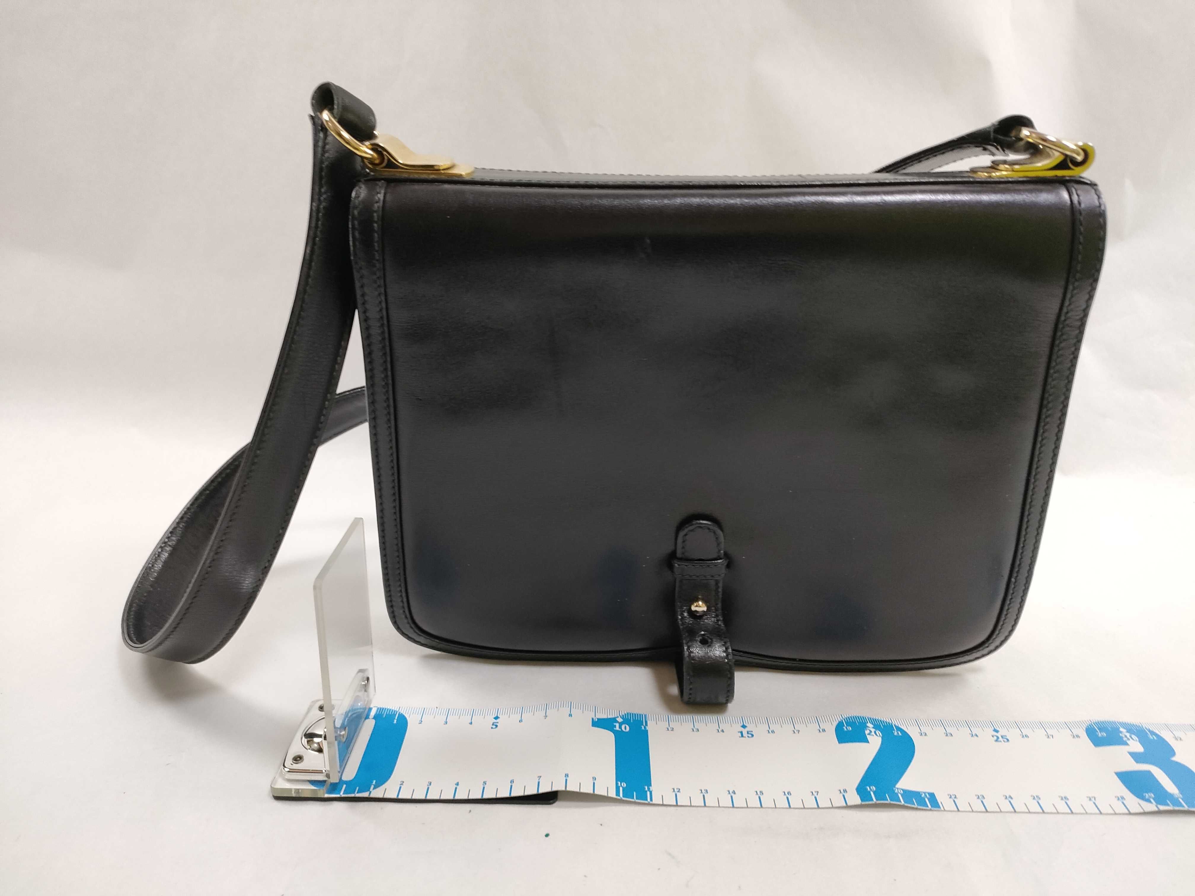 Old Full Leather Horsebit Shoulder Bag — view 2