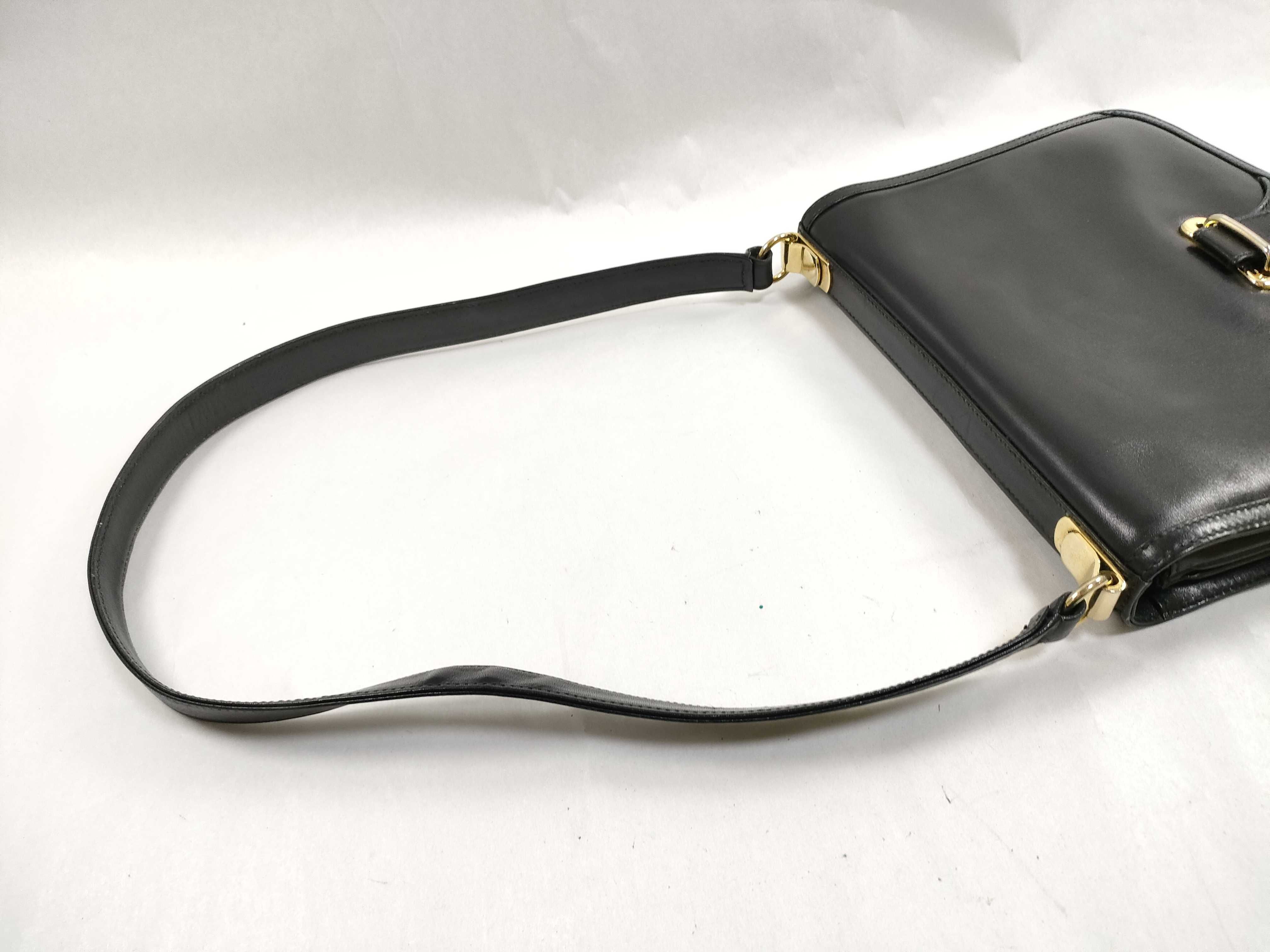 Old Full Leather Horsebit Shoulder Bag — view 3
