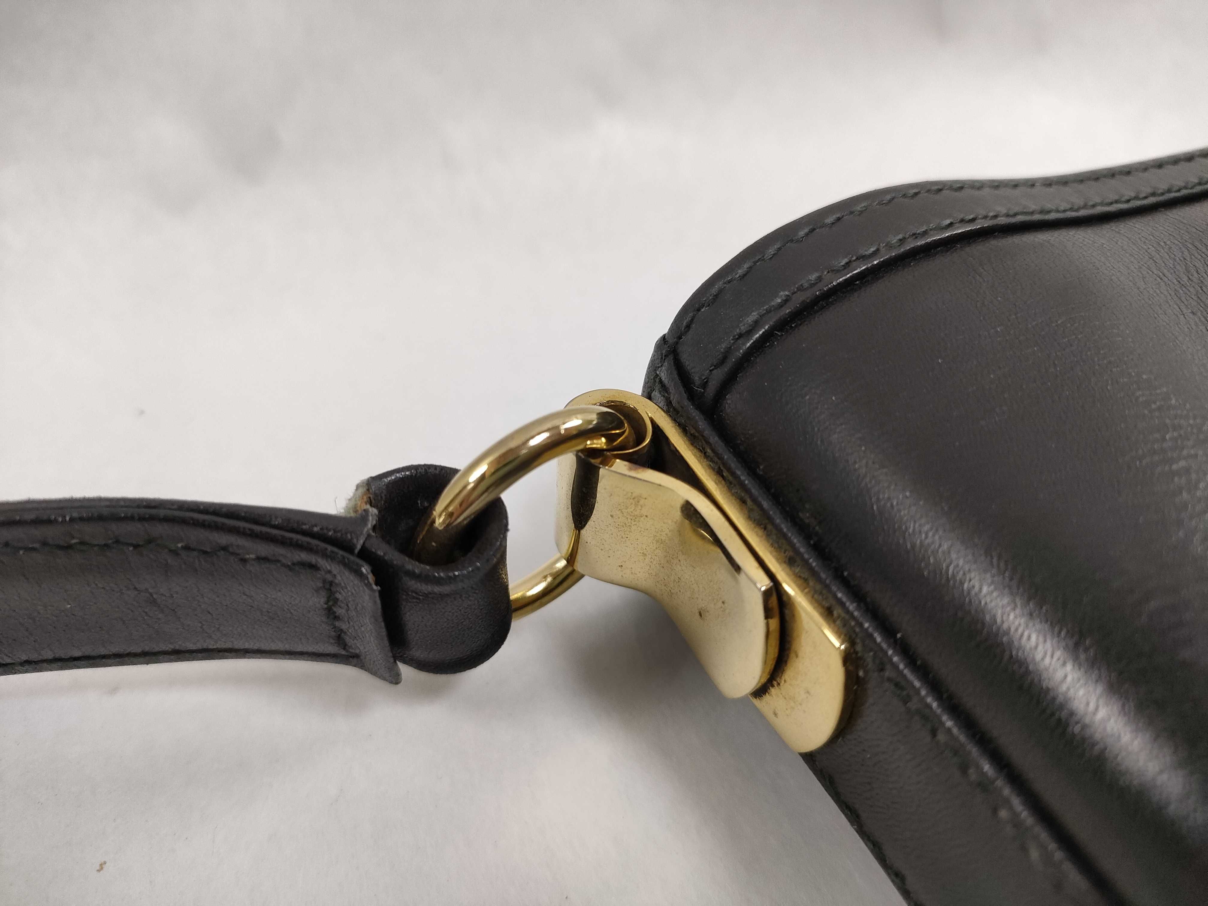 Old Full Leather Horsebit Shoulder Bag — view 5