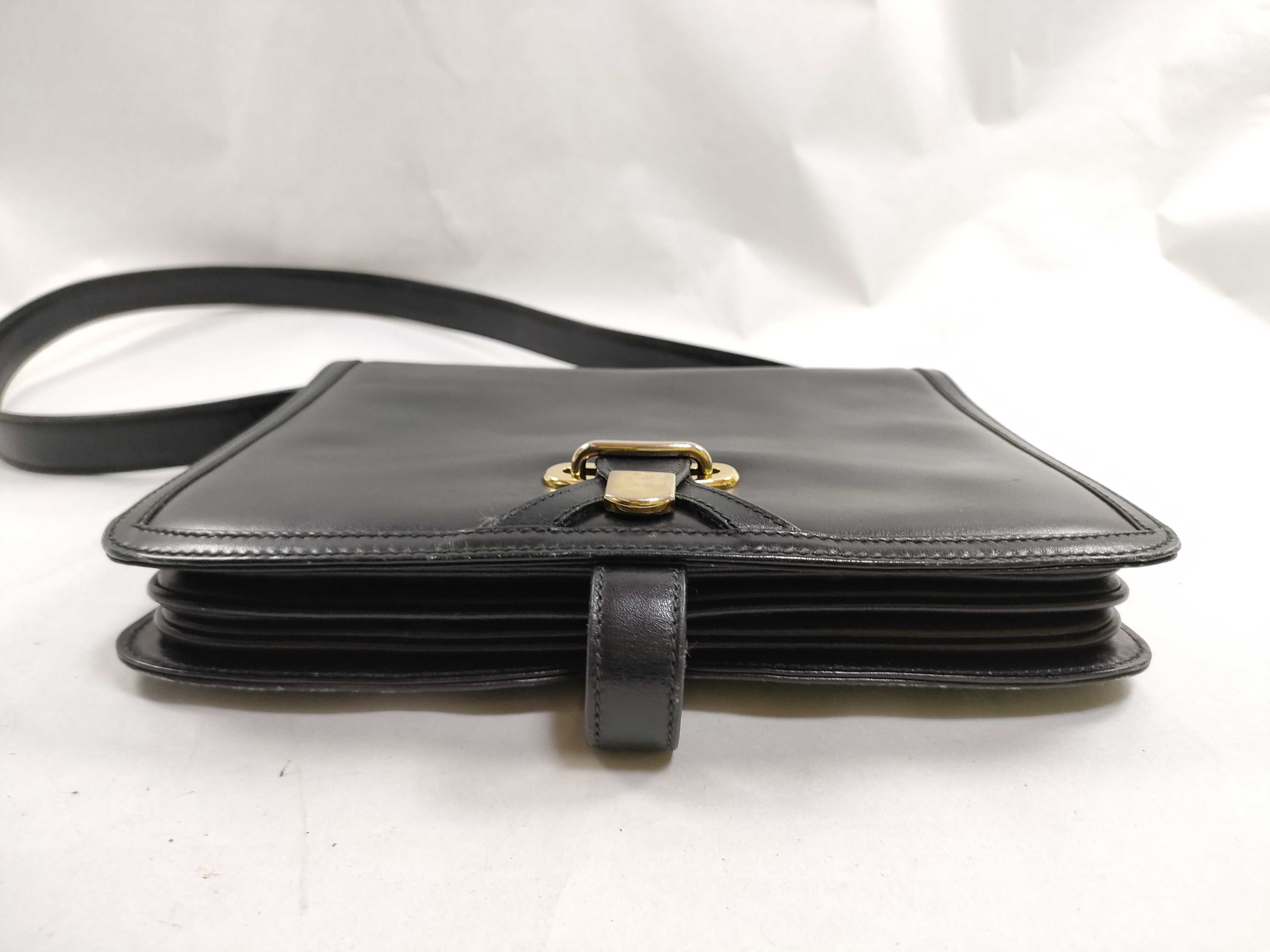 Old Full Leather Horsebit Shoulder Bag — view 7