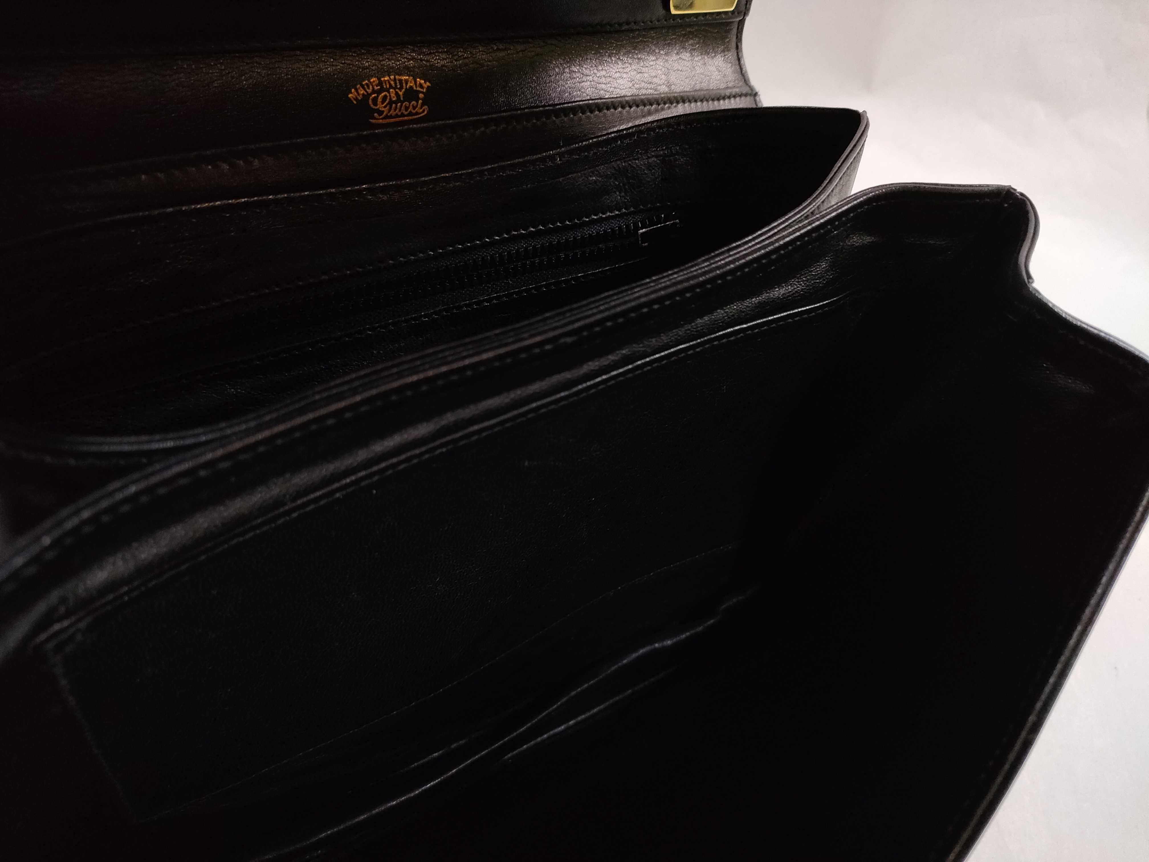 Old Full Leather Horsebit Shoulder Bag — view 8