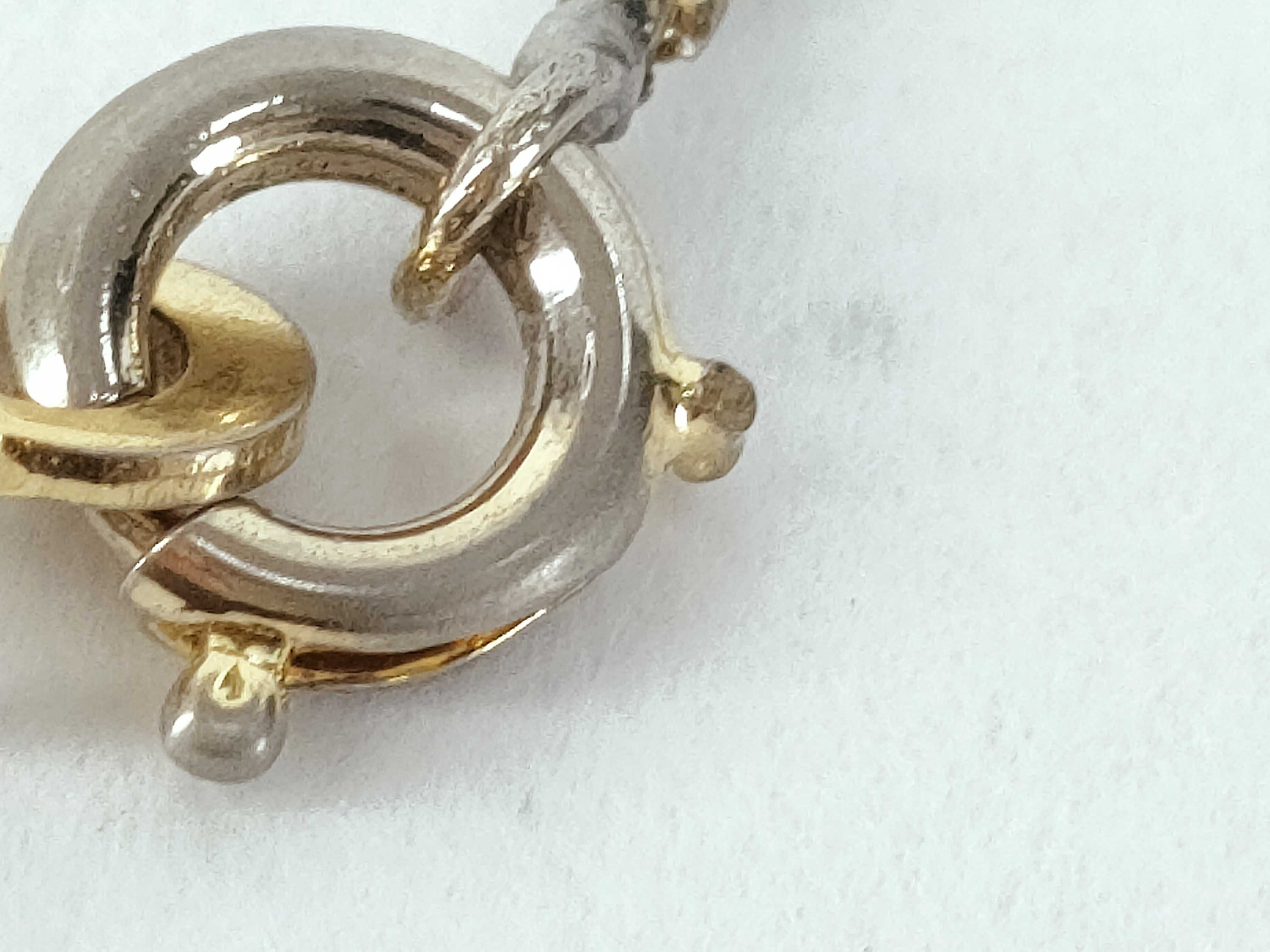CD Logo Oval Rhinestone Gold Necklace — view 6
